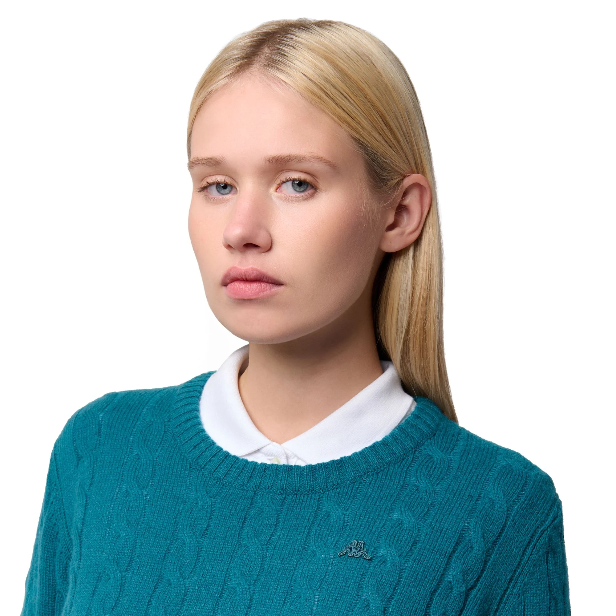 JOLIE - KNITWEAR - Pull Over - Woman - BLUE LAGOON - Image 6