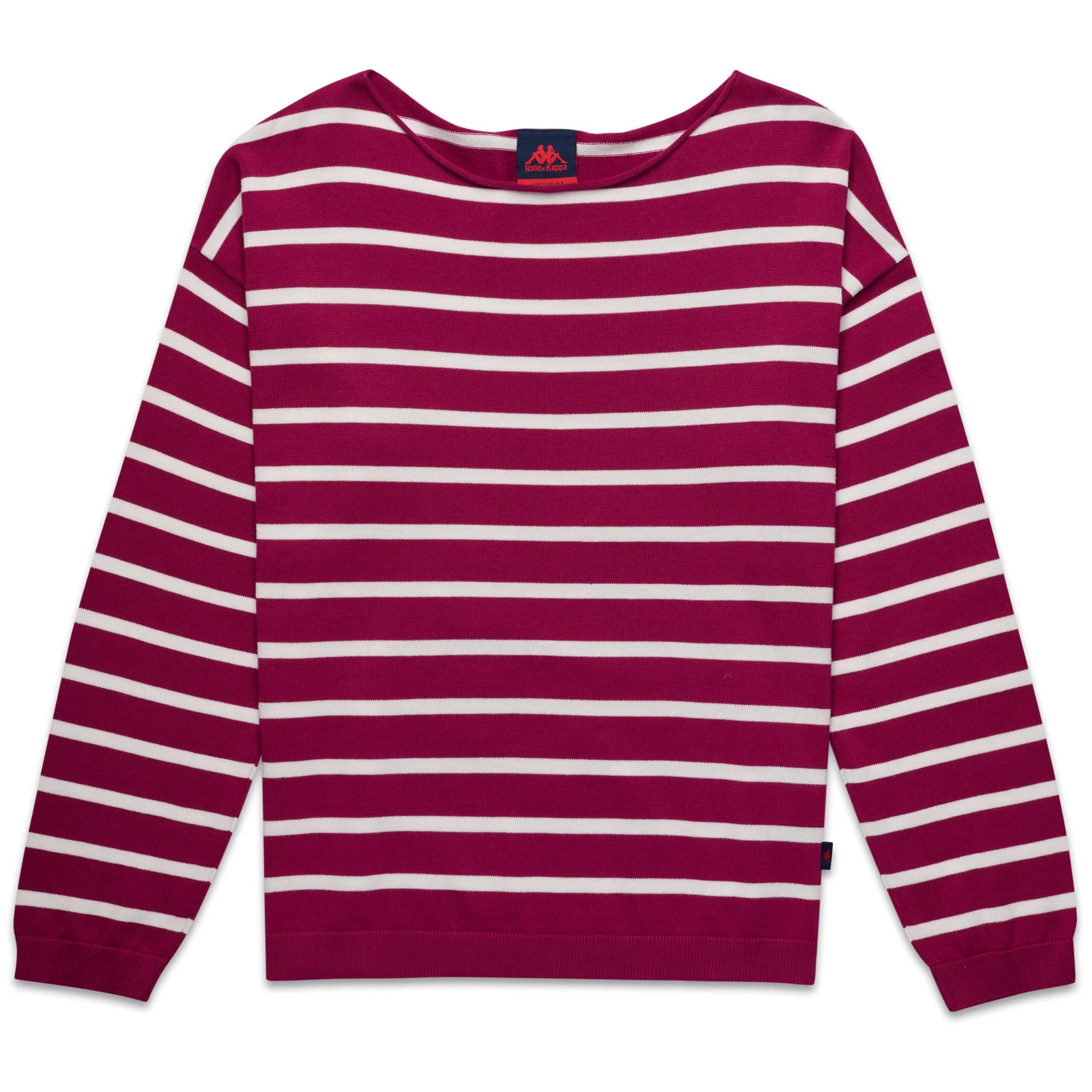 MALLORY - KNITWEAR - Pull Over - Woman - VIOLET RASPBERRY-WHITE NATURAL