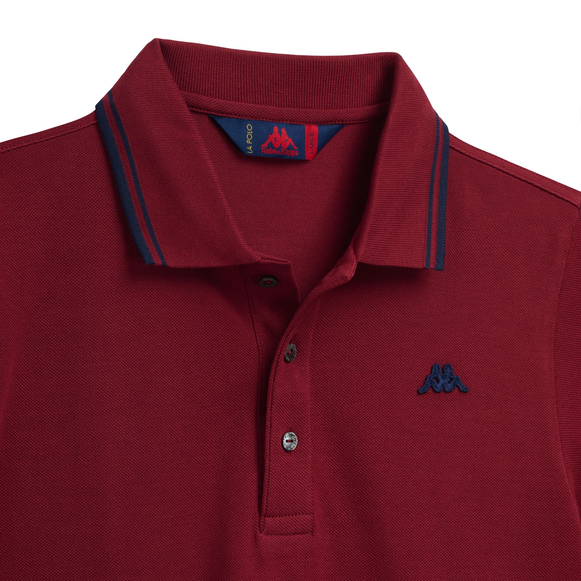 GORD - La polo Robe di Kappa - Polo - Man - RED POMEGRANATE-BLUE IRIS - Image 3