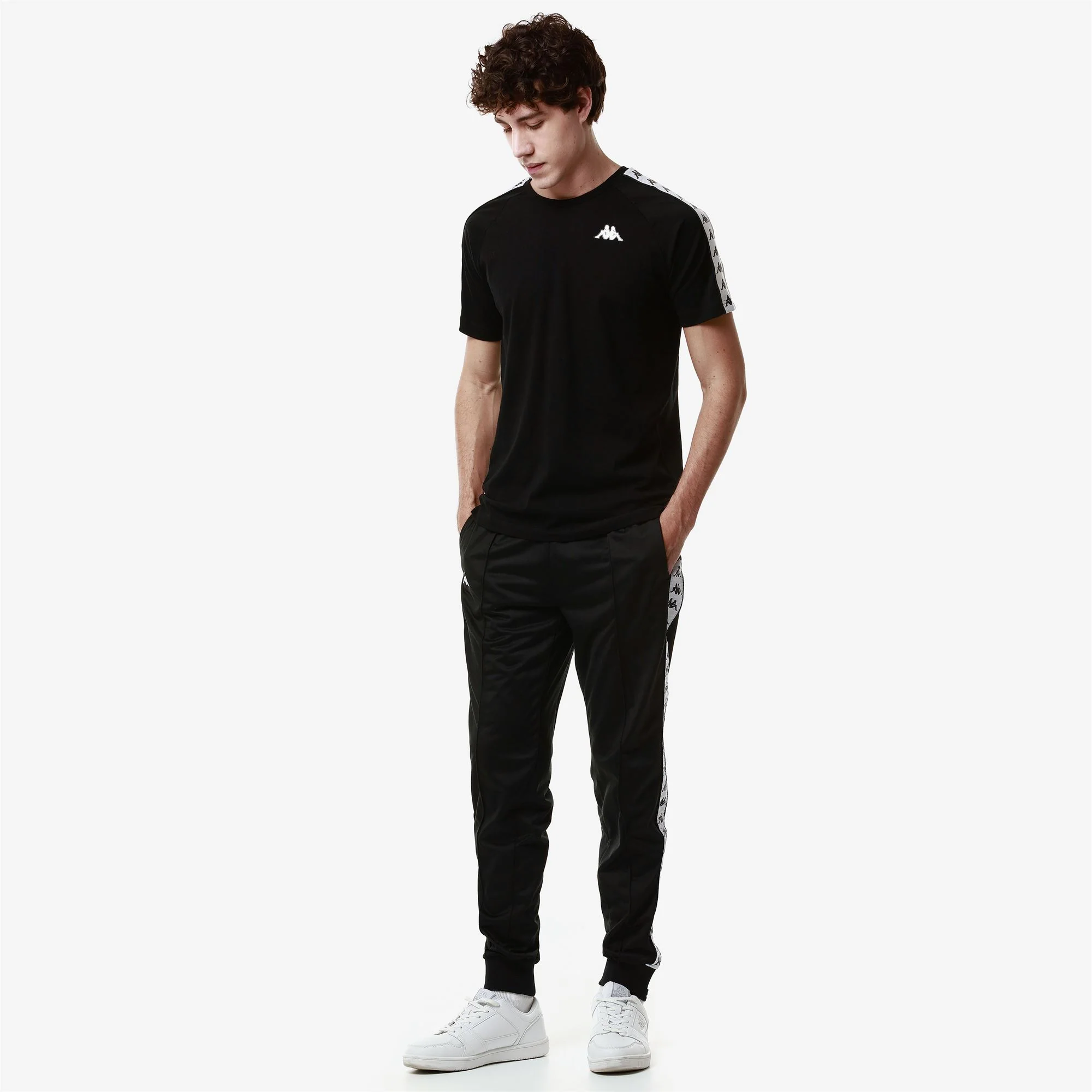 222 BANDA    RASTORIA SLIM - Pants - Sport Trousers - Man - BLACK-WHITE - Image 3