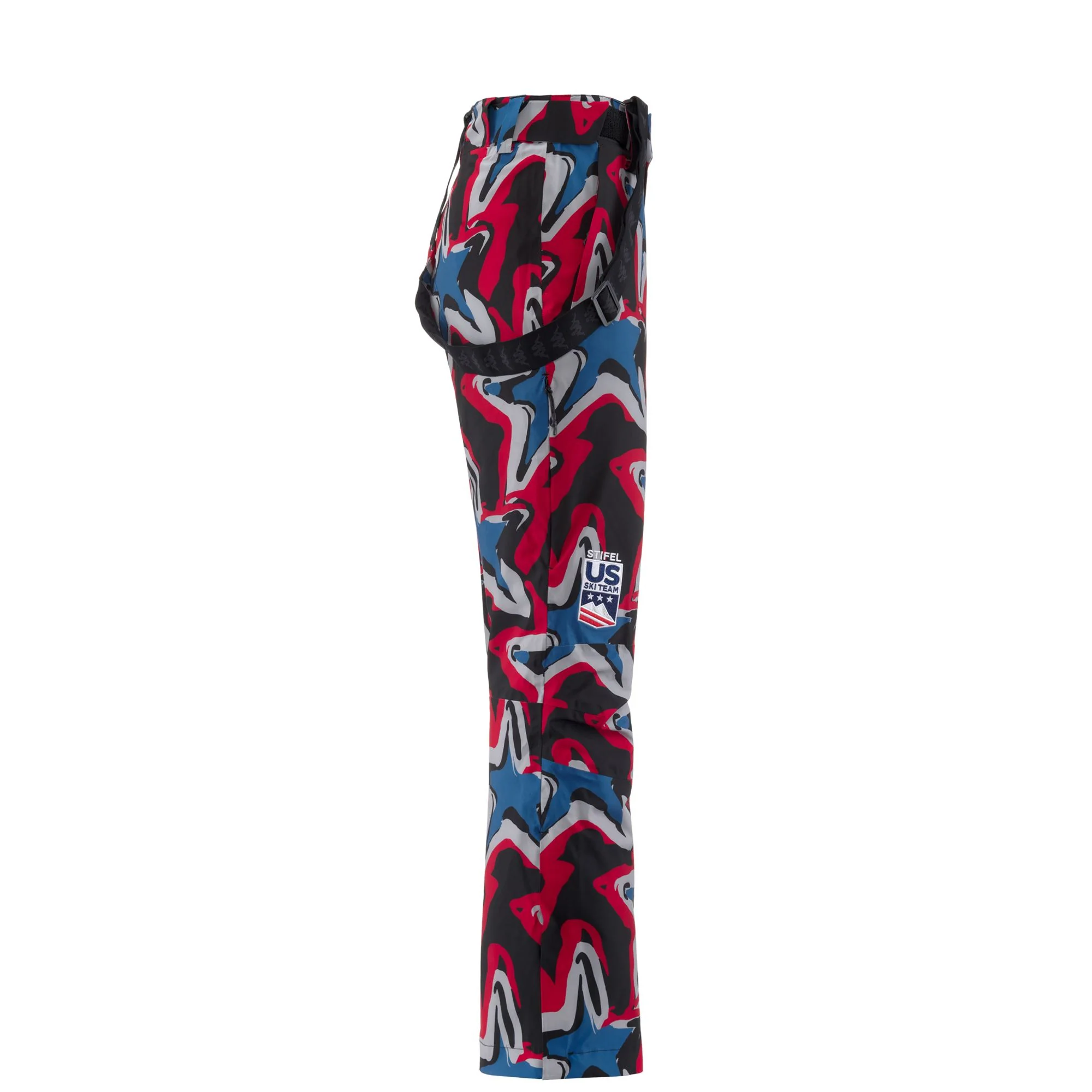 8CENTO 864G US - Pants - Sport Trousers - Man - BLACK-RED-GREY LT-LEAD-BLUE AVIO - Image 3
