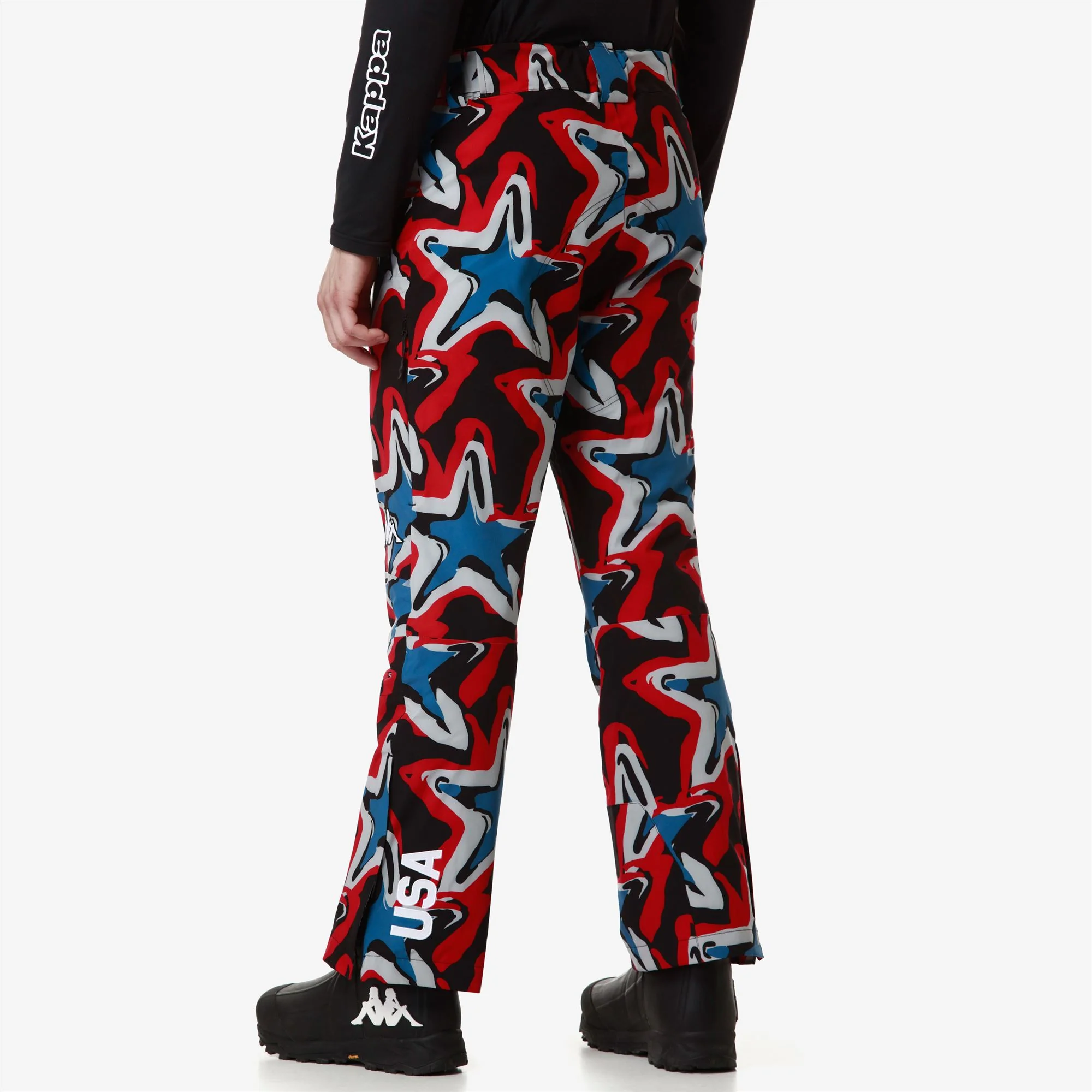 8CENTO 864G US - Pants - Sport Trousers - Man - BLACK-RED-GREY LT-LEAD-BLUE AVIO - Image 7