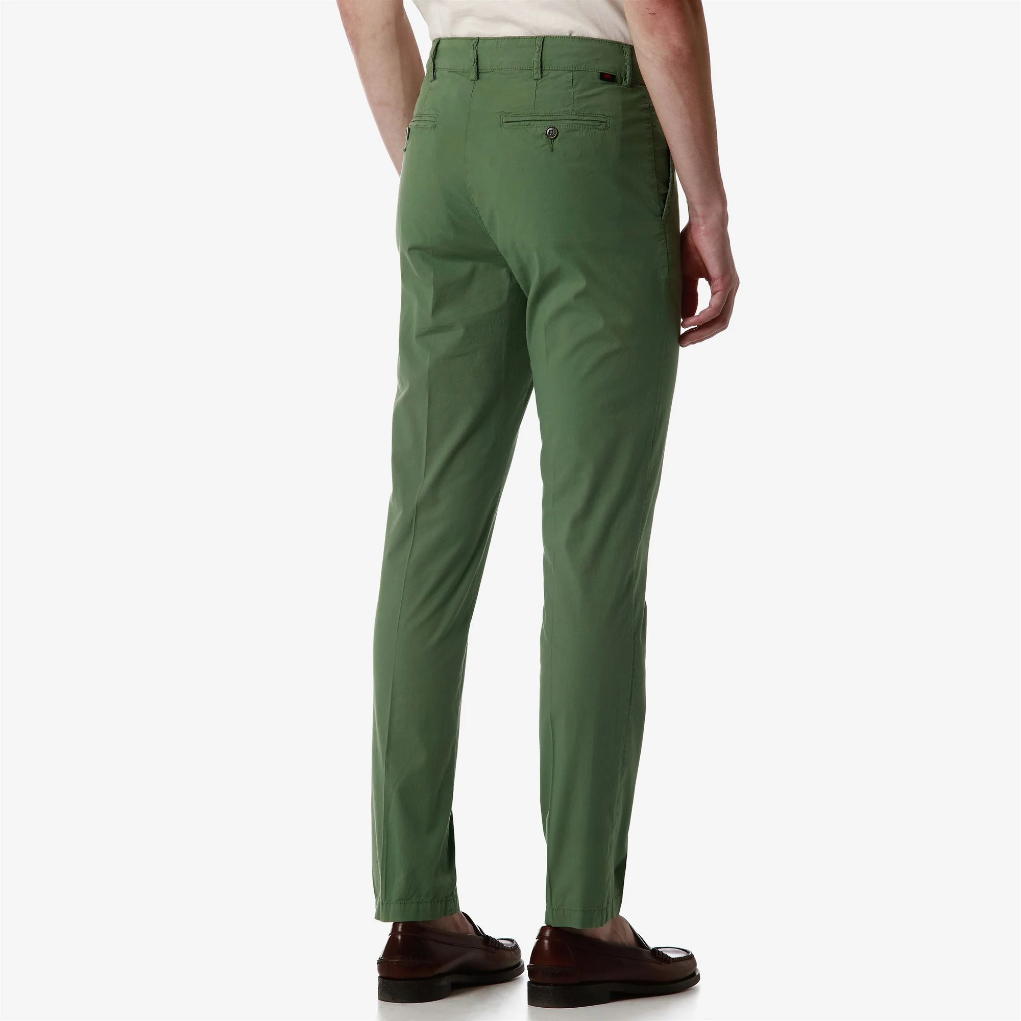 WERNER GABARDINE - Pants - CHINO - Man - GREEN OLIVINE - Image 6