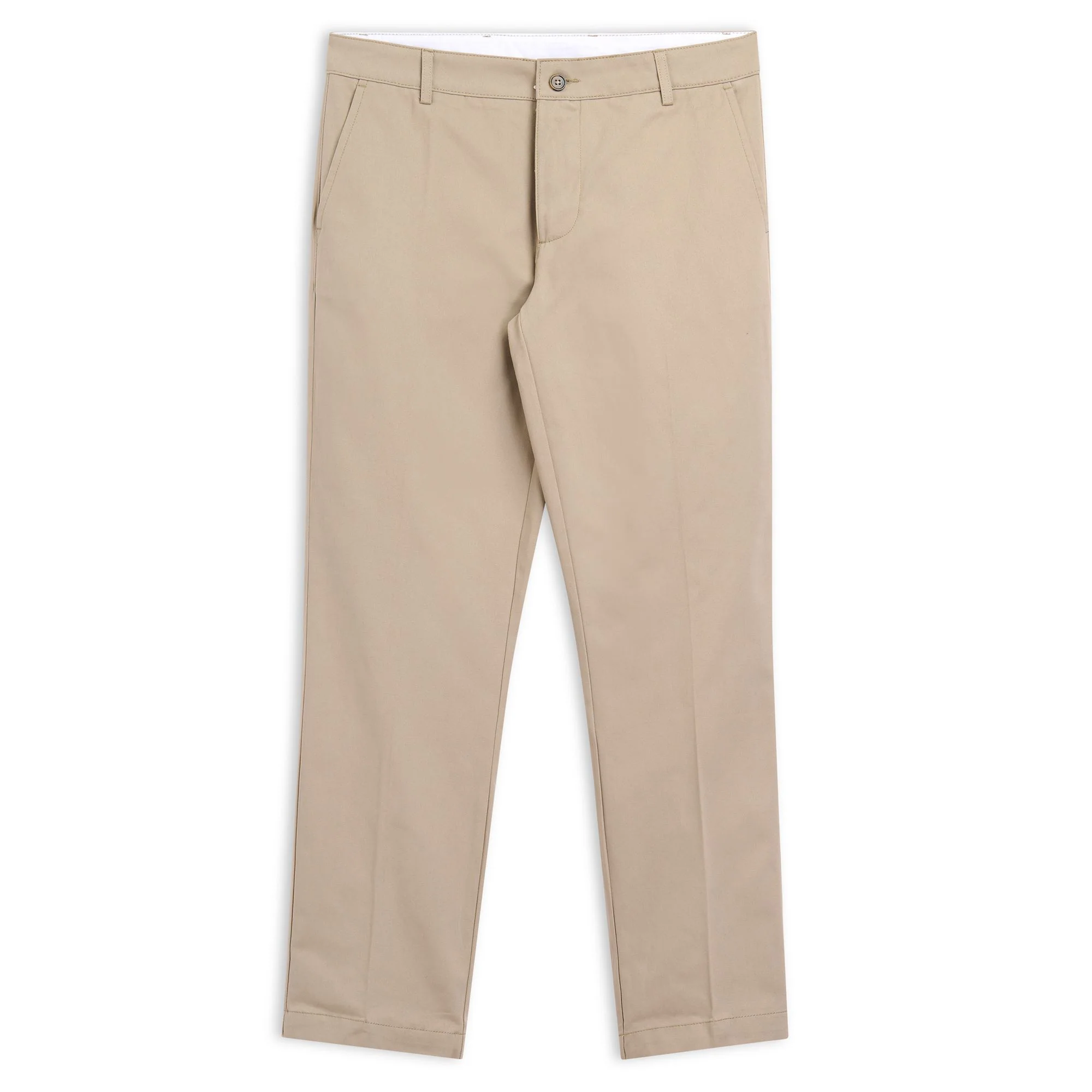 WINGI PEACHED GABARDINE - Pants - CHINO - Man - BROWN LT WALNUT