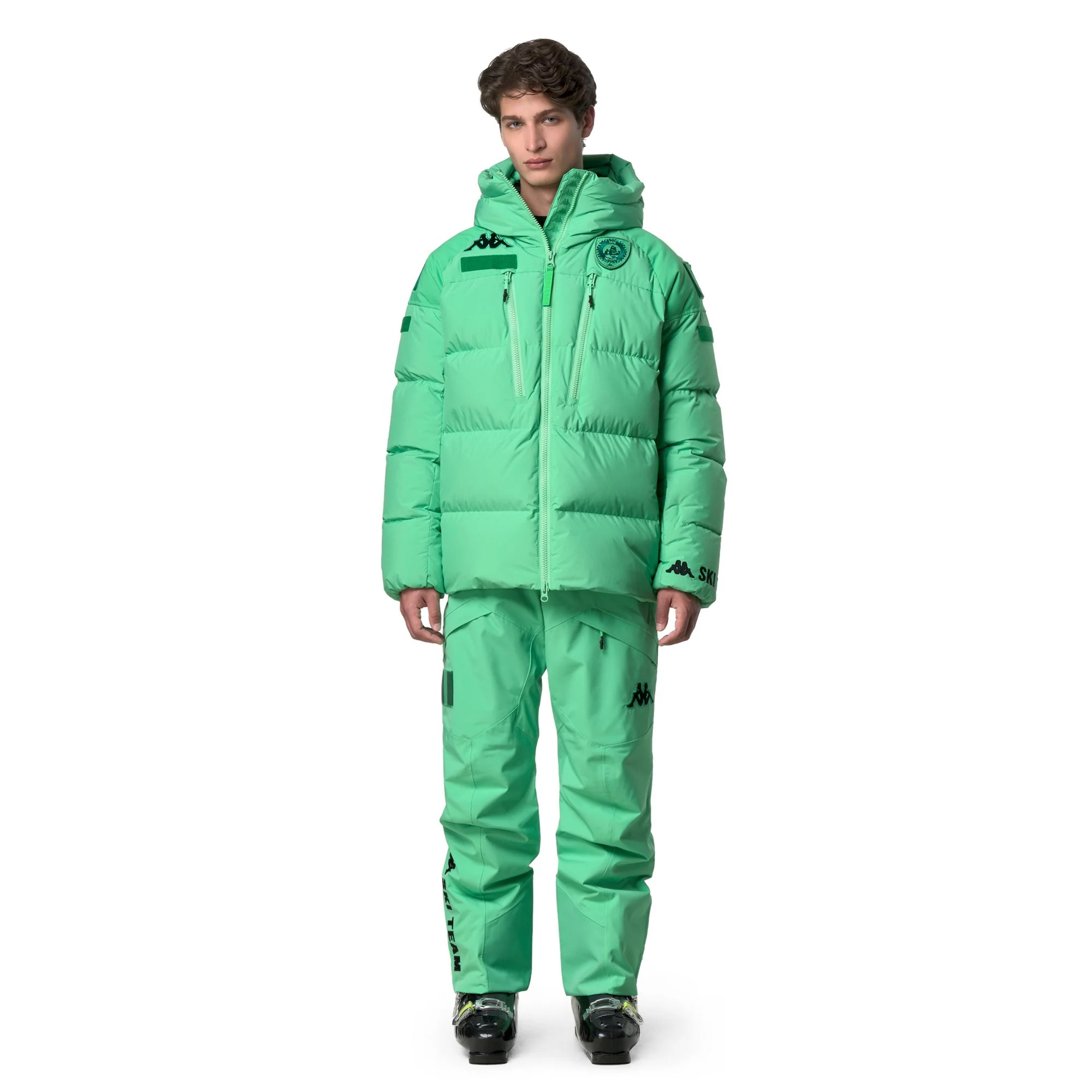 622C PREMIUM - Pants - Sport Trousers - Unisex - Green Irish-Black - Image 2