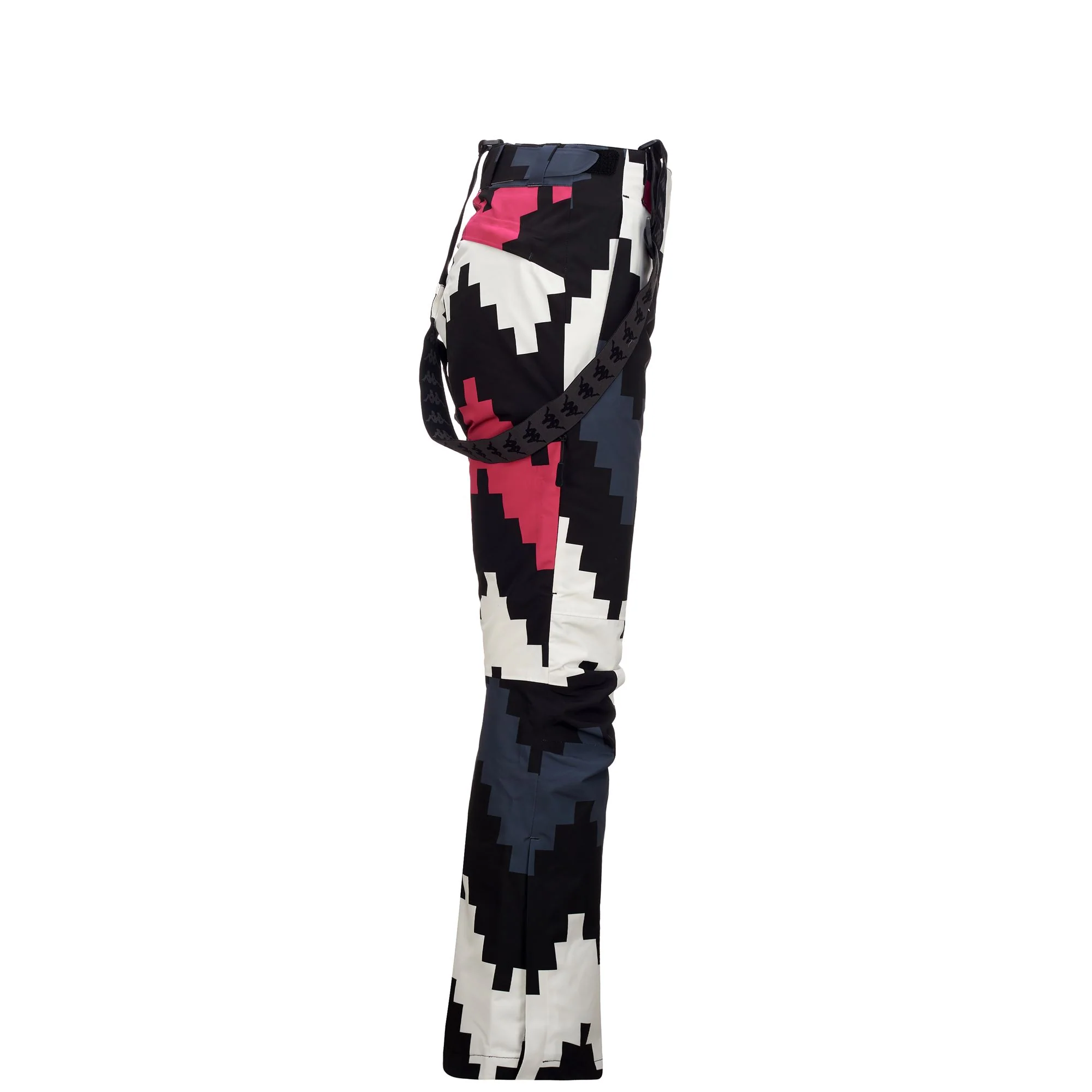6CENTO 665PG - Pants - Sport Trousers - Woman - BLACK-FUCHSIA PURPLE-WHITE MILK-GREY ASPHALT GRAPHIC - Image 3