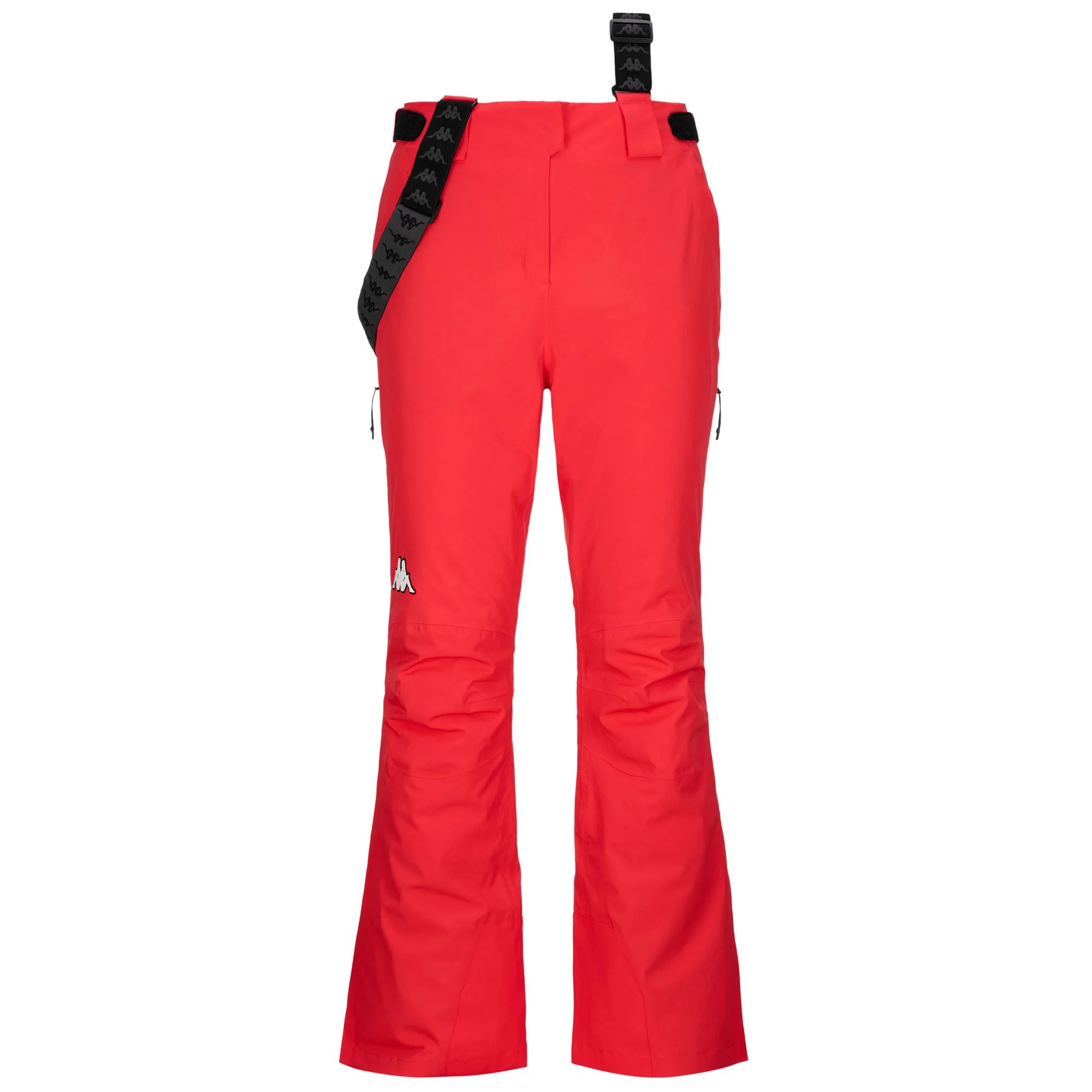 834 - Pants - Sport Trousers - Woman - Red Hibiscus-Black