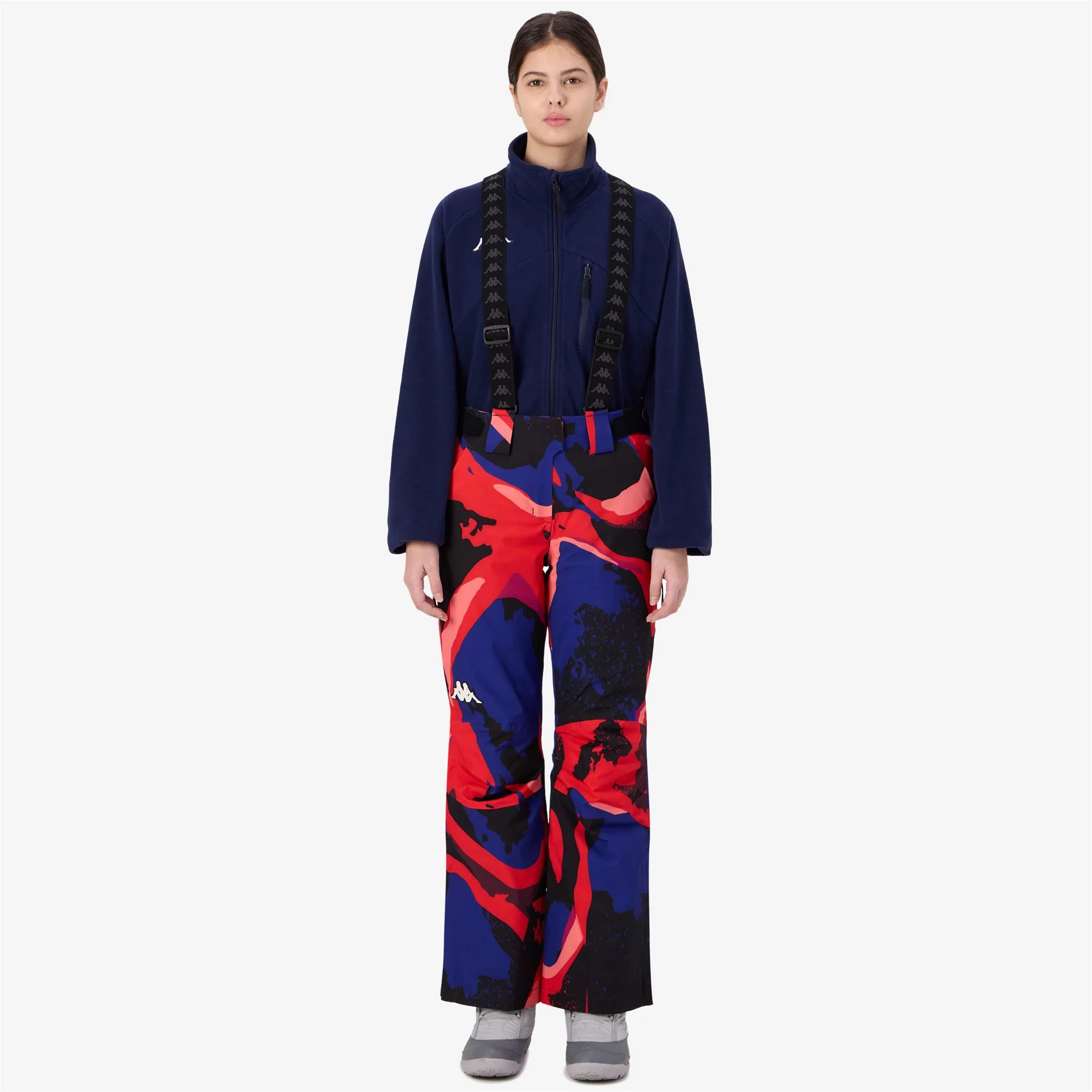 8CENTO 834G - Pants - Sport Trousers - Woman - RED HIBISCUS-BLUE SPECTRUM-BLACK - Image 4