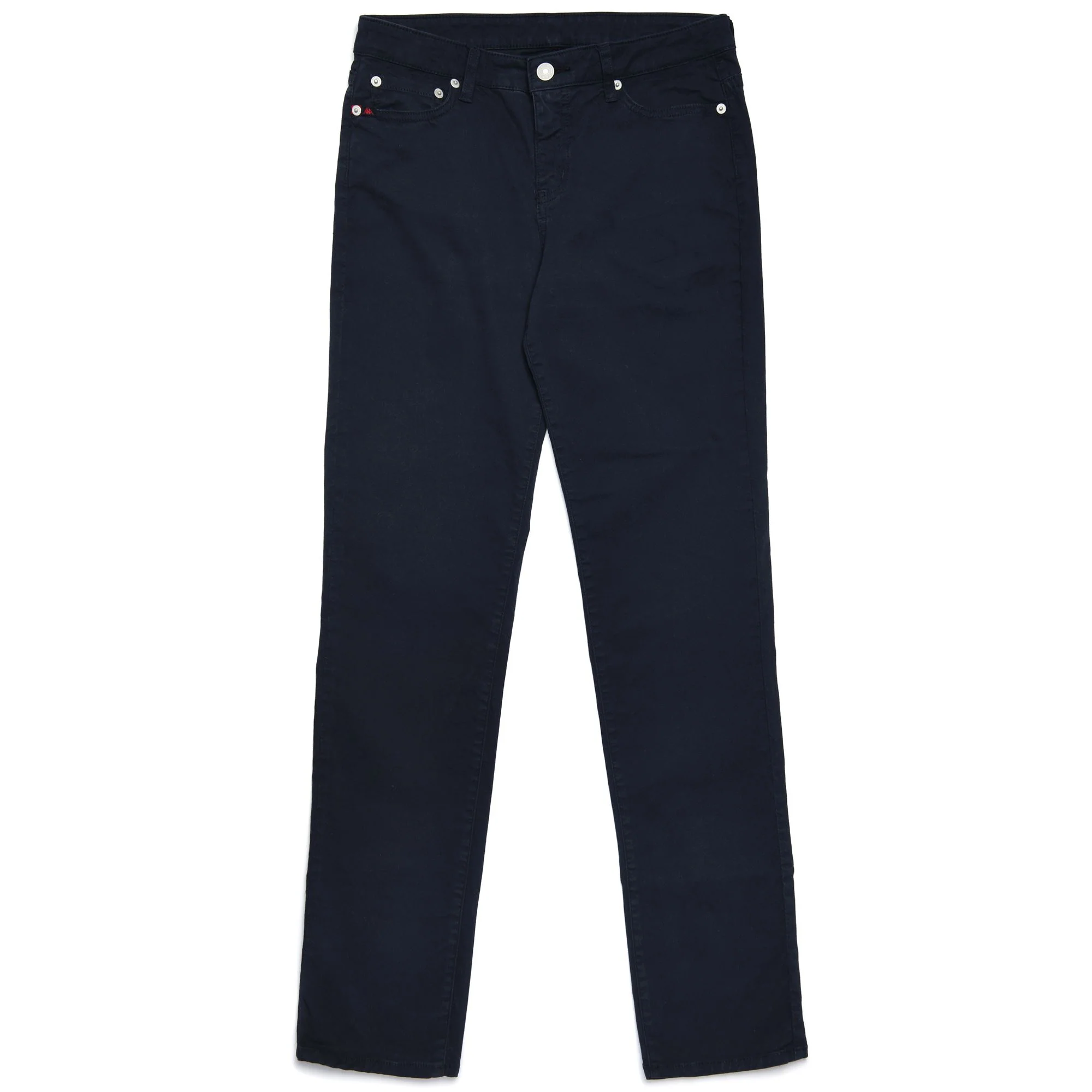 DEBBYE COMFORT PEACHED GABARDINE - Pants - 5 Pockets - Woman - BLUE NAVY