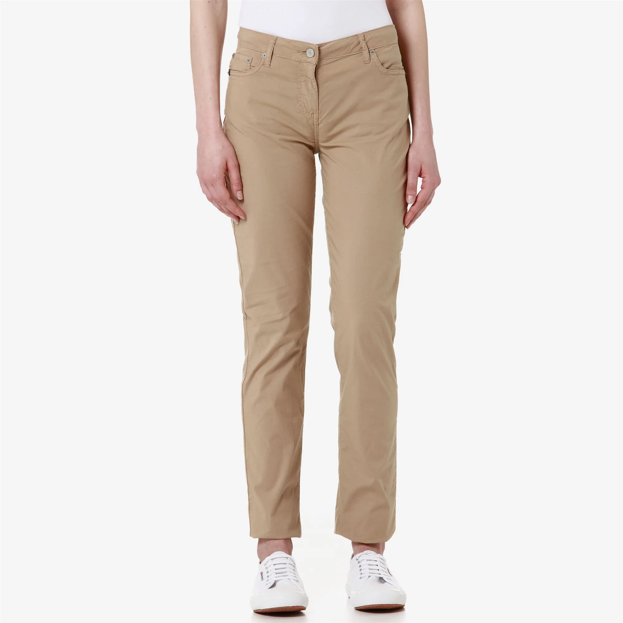 DEBBYE LIGHT POPLIN - Pants - CHINO - Woman - BEIGE INCENSE
