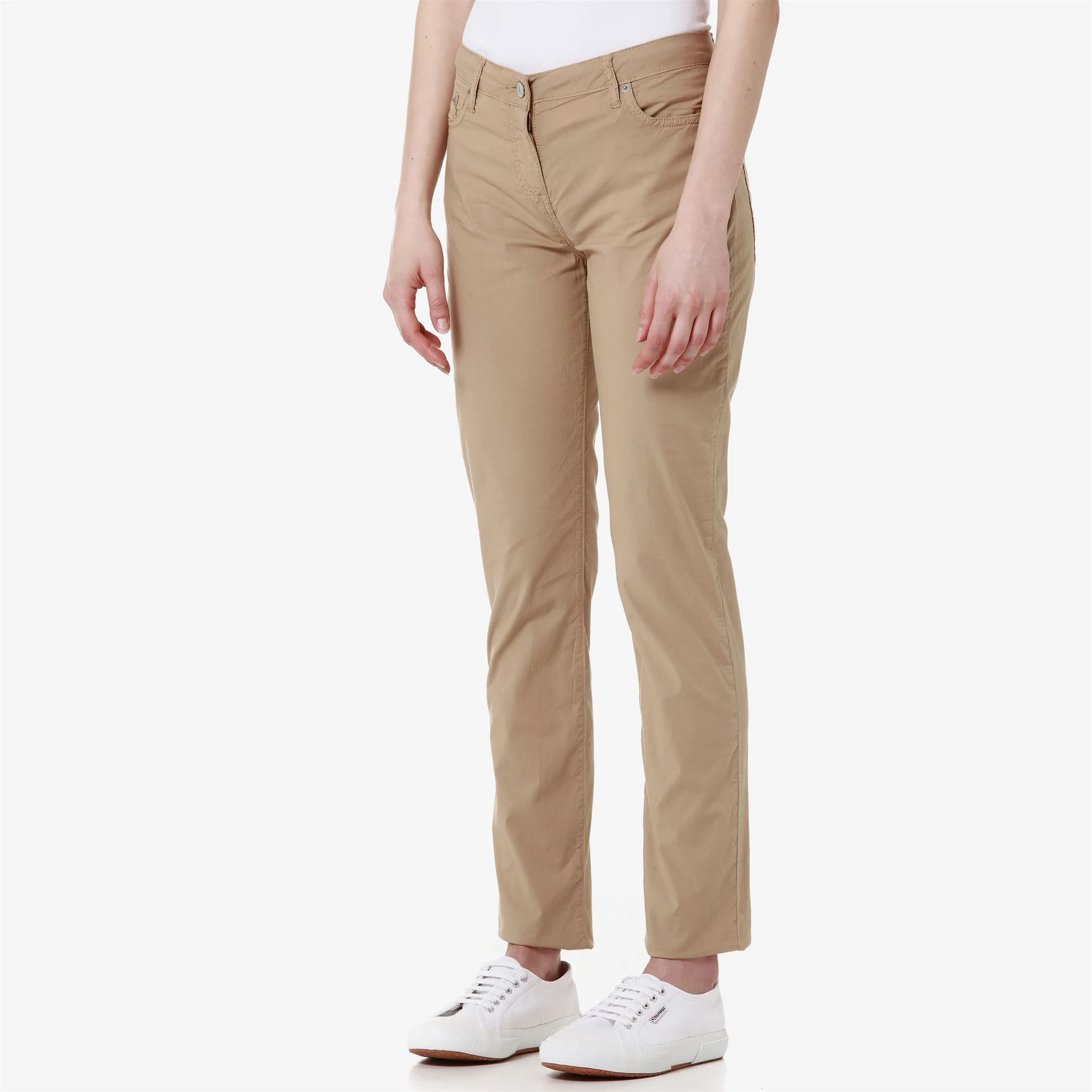 DEBBYE LIGHT POPLIN - Pants - CHINO - Woman - BEIGE INCENSE - Image 5