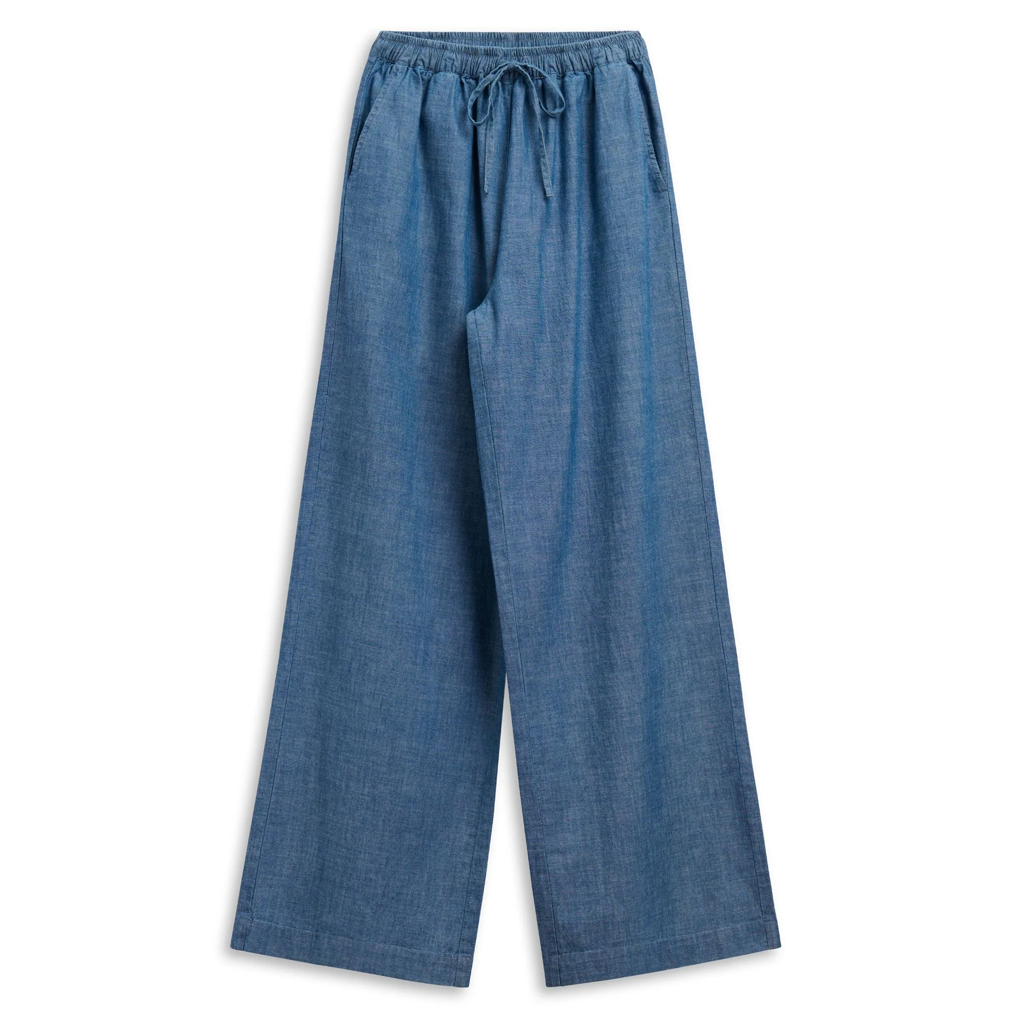 RHEA CHAMBRAY - Pants - Sport Trousers - Woman - LT BLUE INDIGO - Image 2