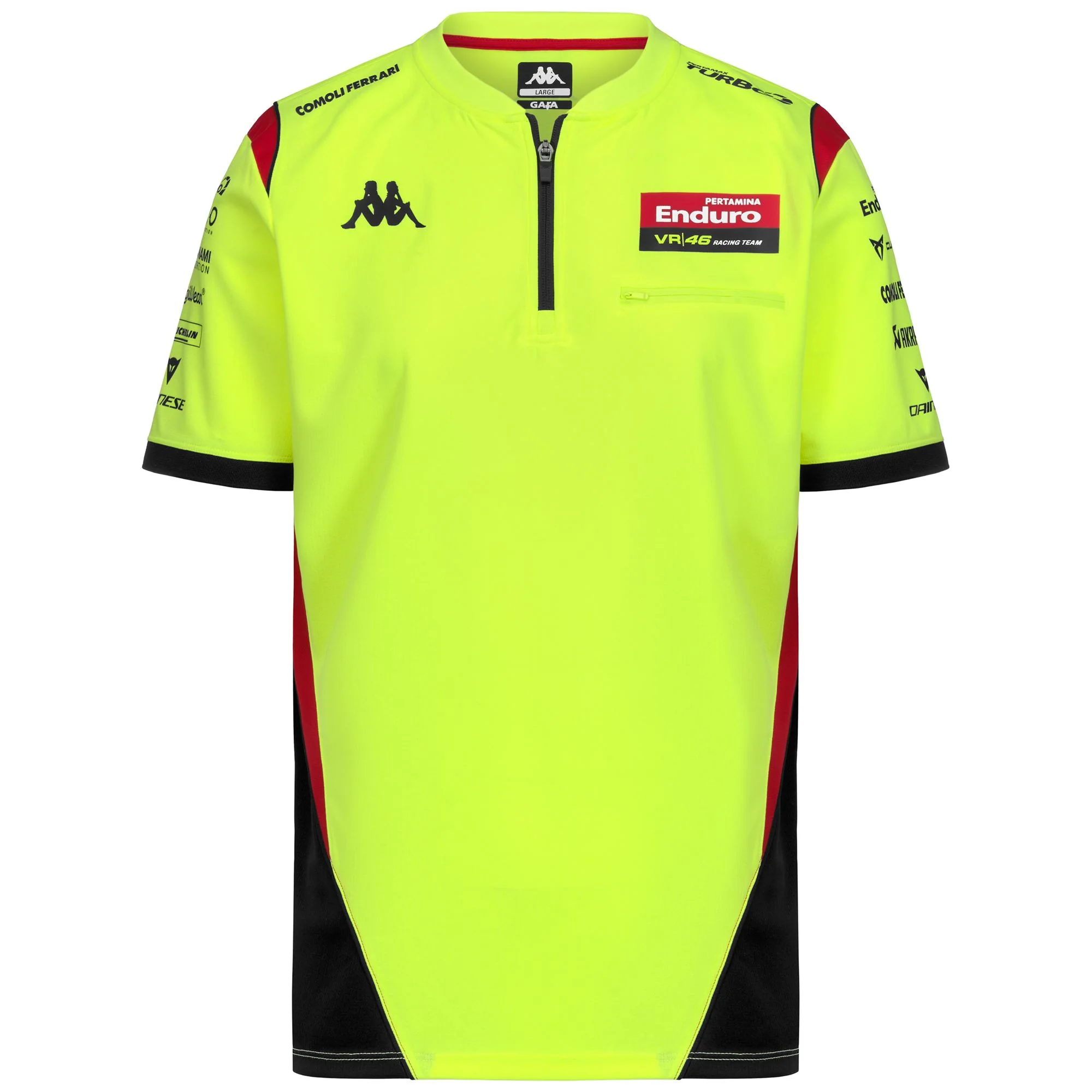 ACRAX VR46 - Polo Shirts - Polo - Man - NEON YELLOW-BLACK-RED FLAME-NO SPONSOR - Image 4