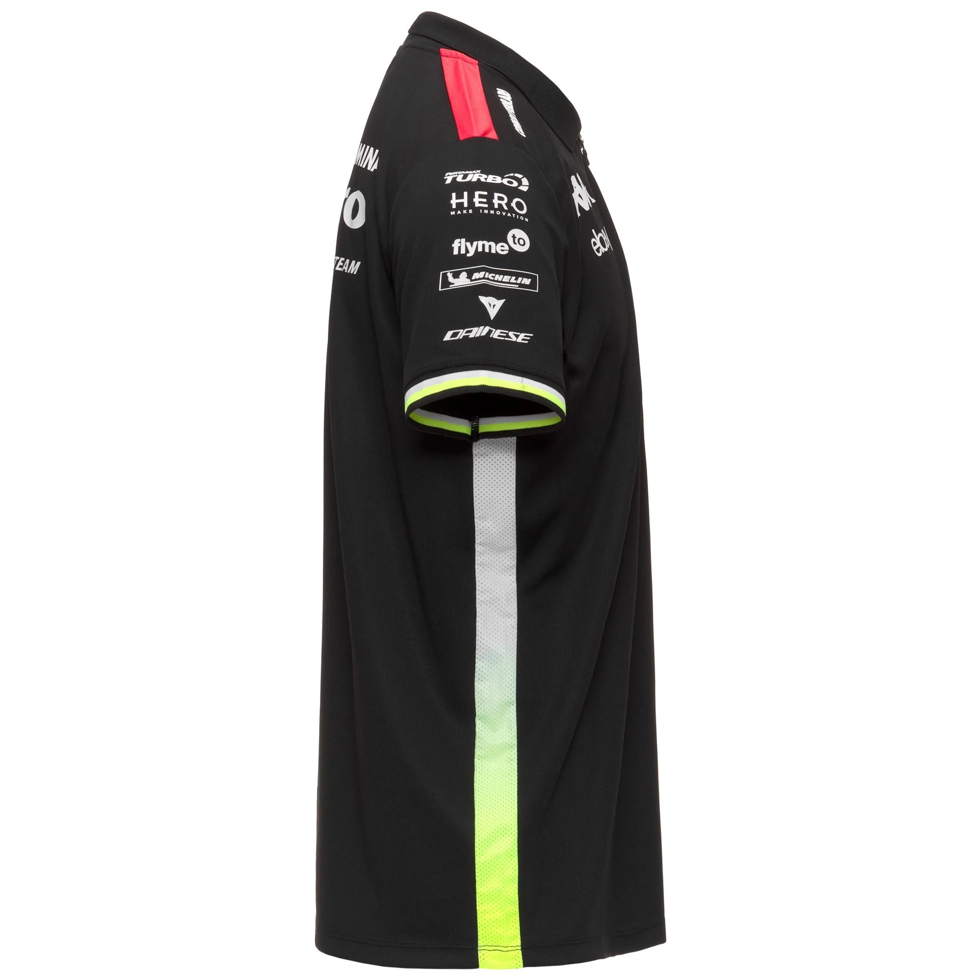 ACRIZ VR46 - Polo Shirts - Polo - Man - BLCK-NEON YELLOW-RED FLAME -NO SPONSOR - Image 2