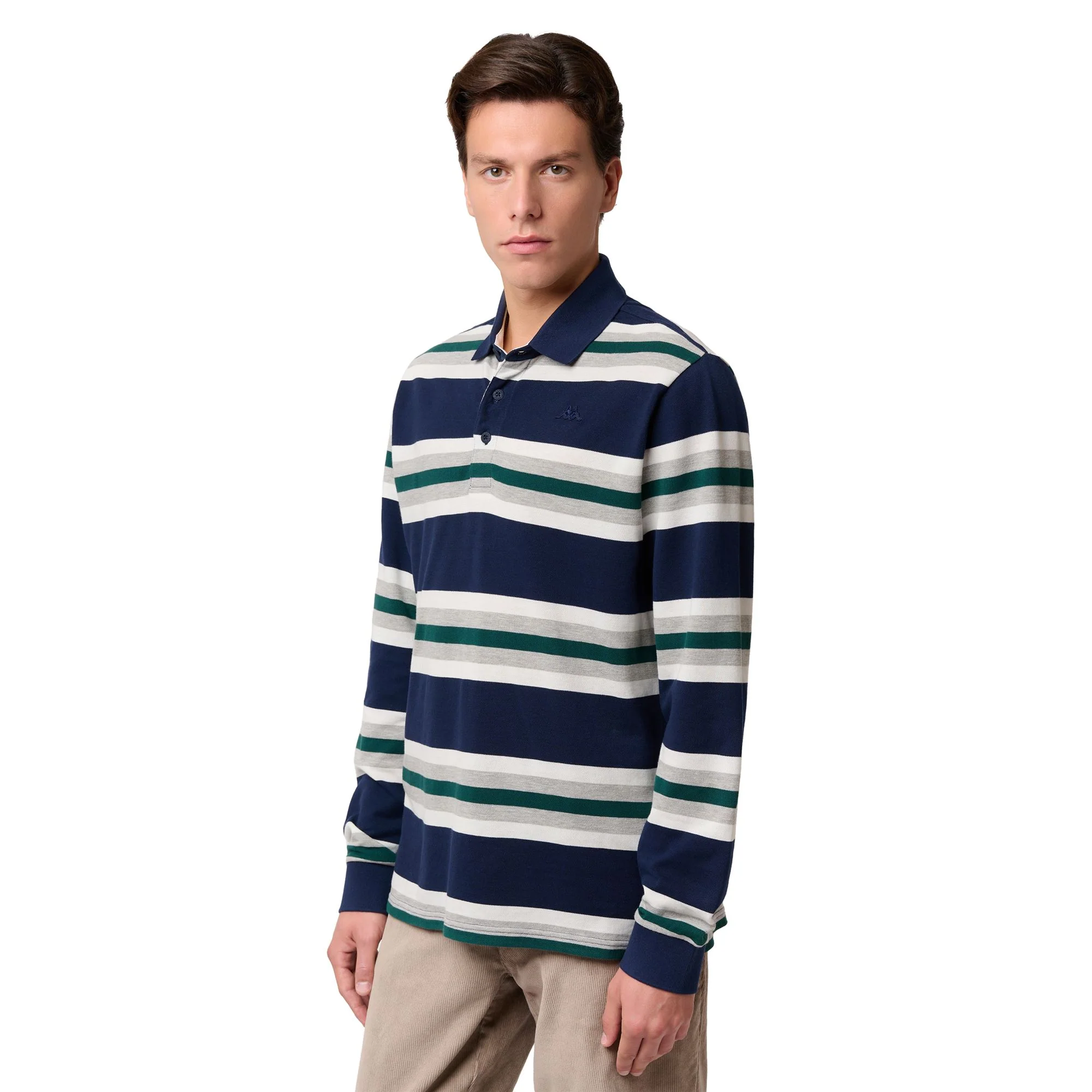 ASSAR - Polo Shirts - Polo - Man - BLUE IRIS-WHITE NATURAL-GREY-GREEN JUNE
