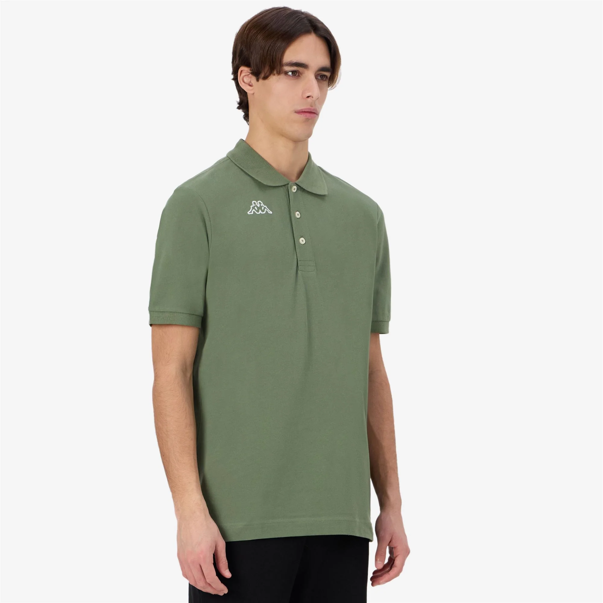 LOGO LIFE MSS - Polo Shirts - Polo - Man - GREEN OLIVINE - Image 5