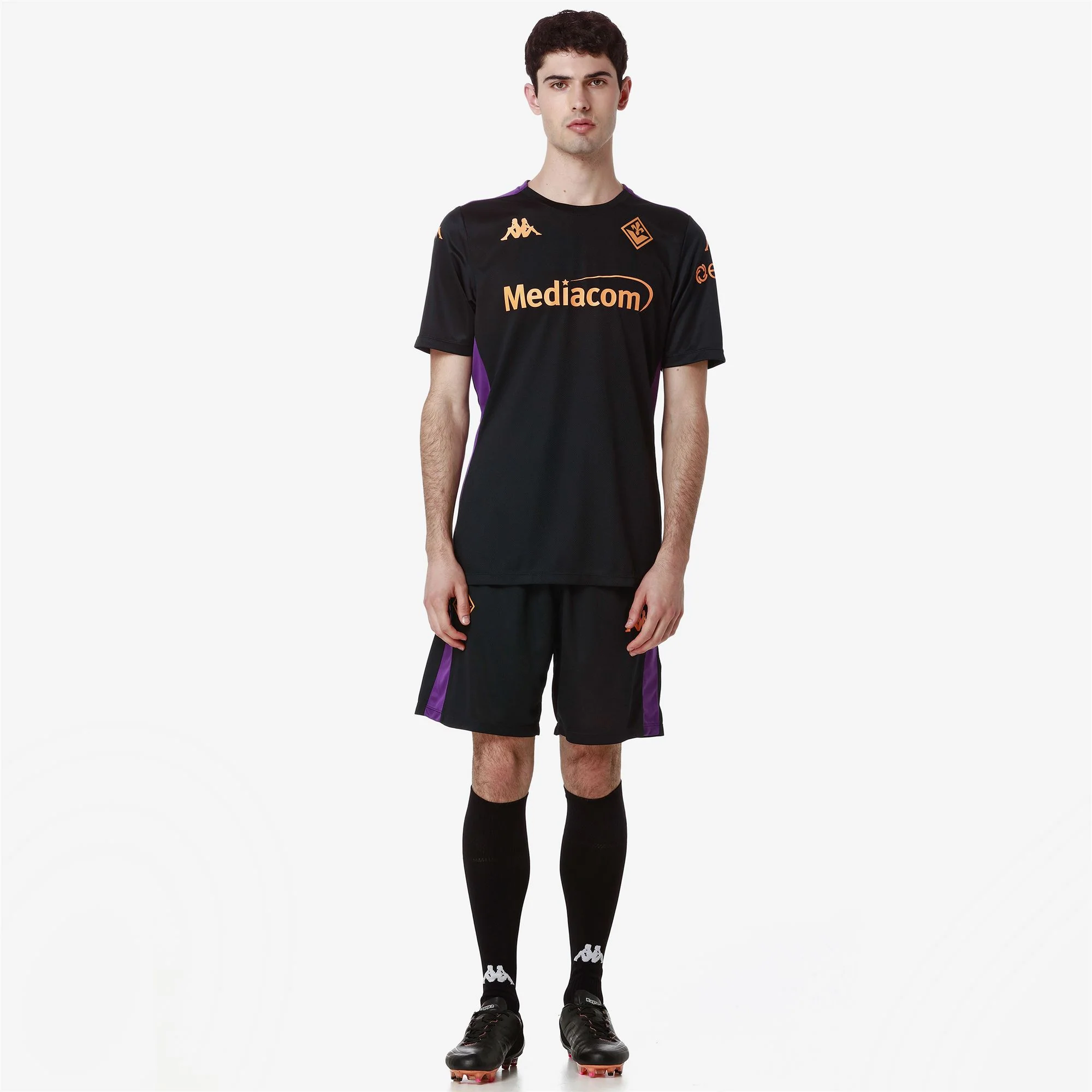 AHORAZIP PRO 8 FIORENTINA - Shorts - Sport  Shorts - Man - BLACK-VIOLET INDIGO - Image 14