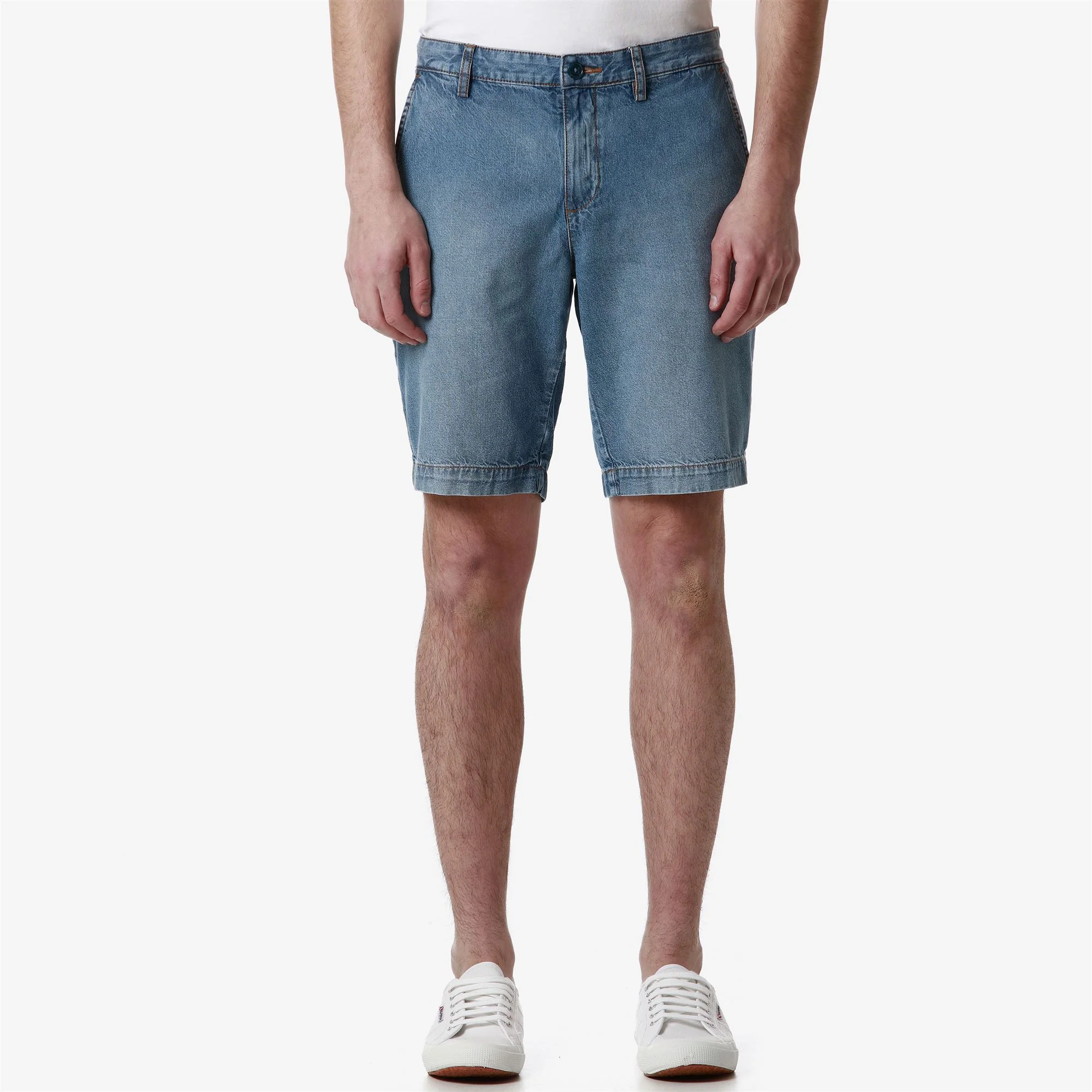 CHINGE - Shorts - CHINO - Man - MID BLUE INDIGO - Image 4