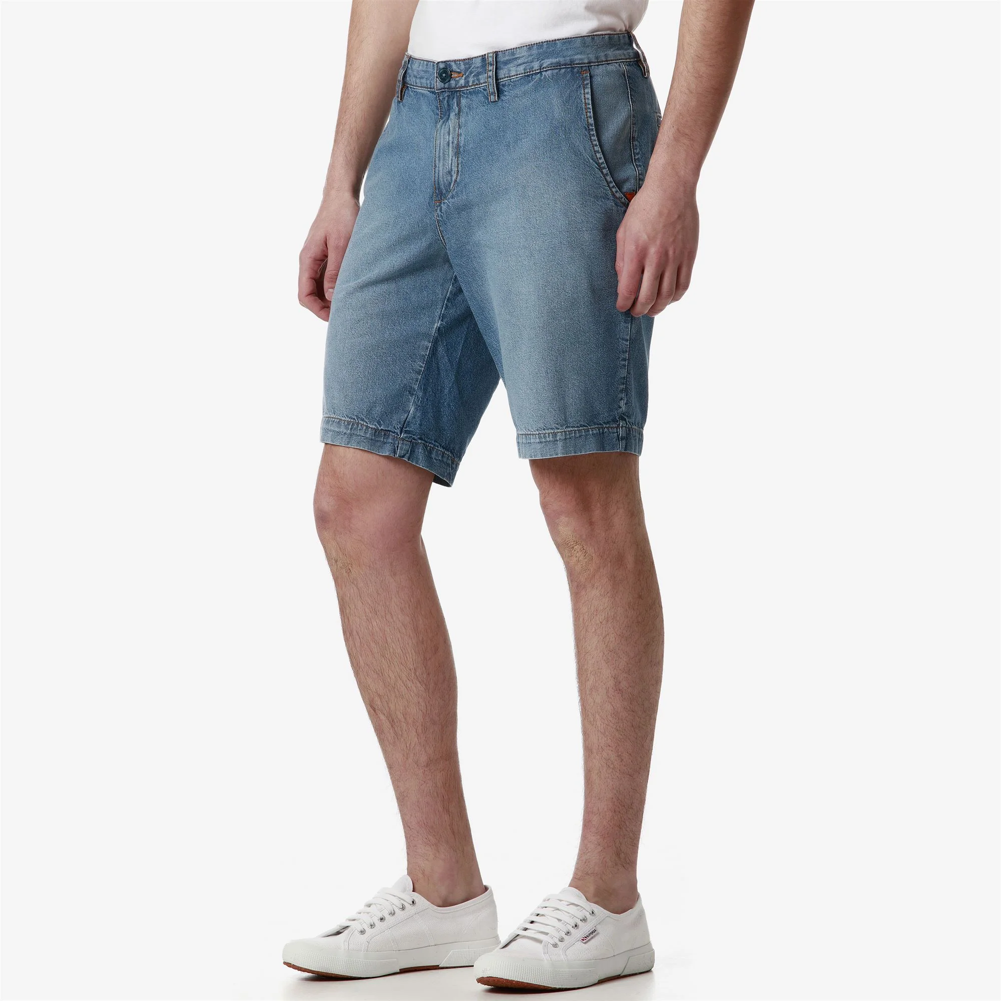 CHINGE - Shorts - CHINO - Man - MID BLUE INDIGO - Image 5