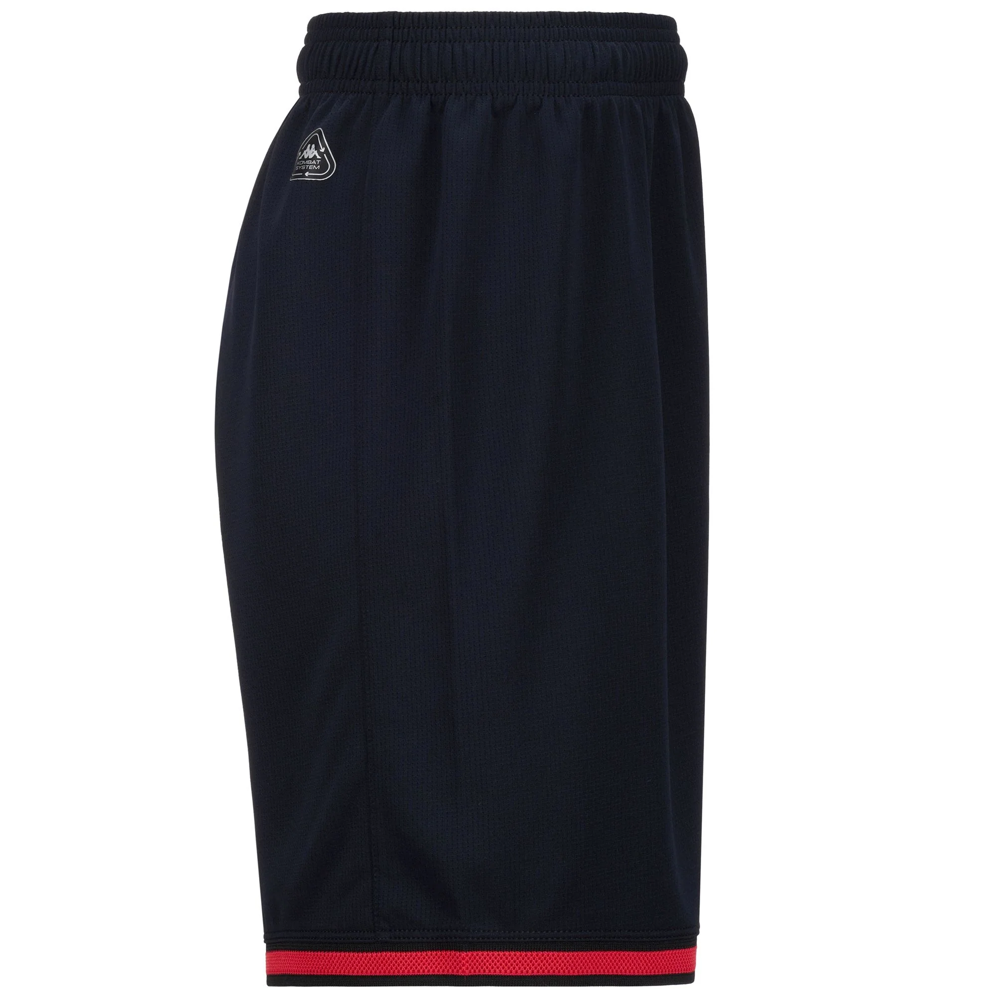 KOMBAT RYDER VALLADOLID - Shorts - Sport Shorts - Man - BLACK-RED-BLUE LIGHT-SPONSOR