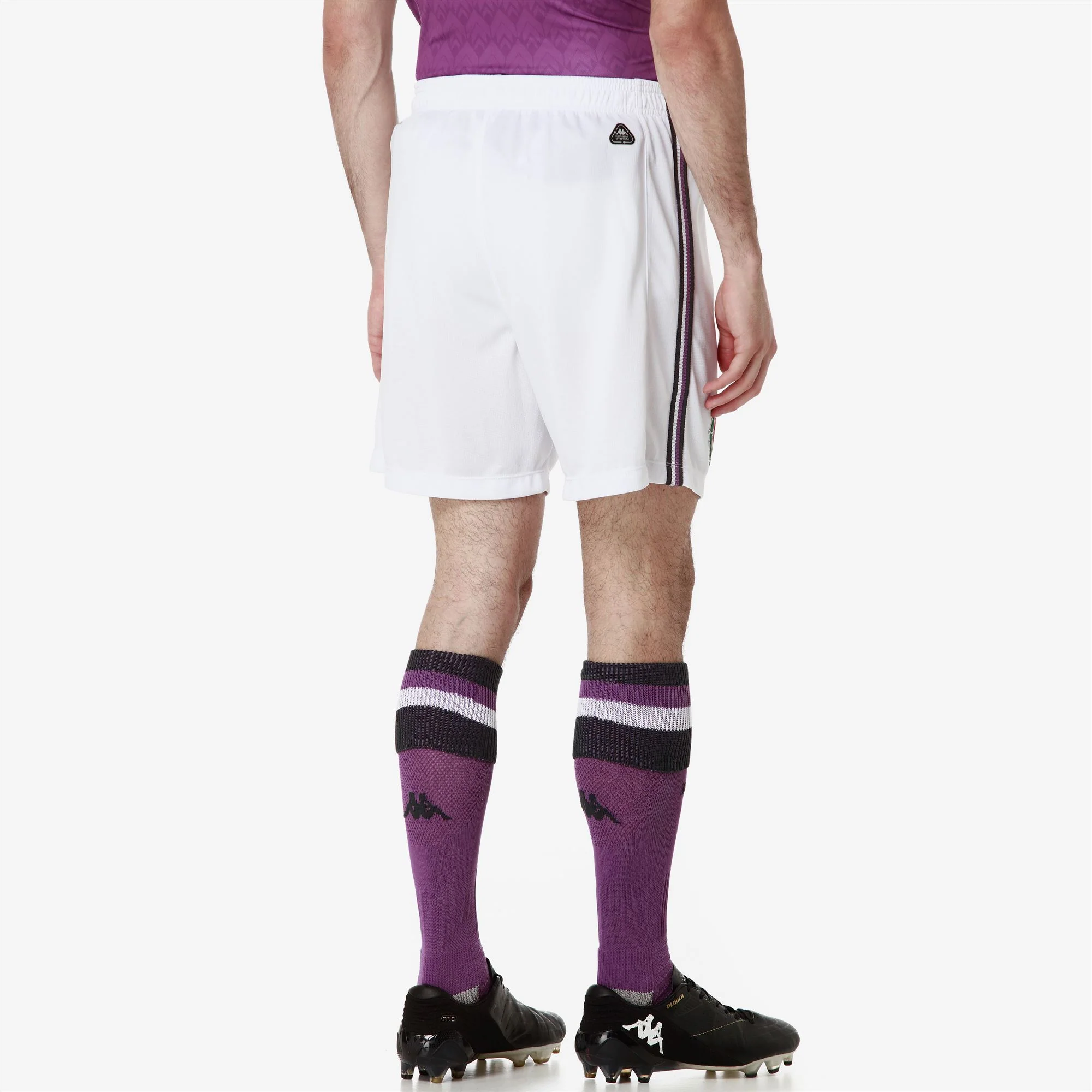 KOMBAT RYDER VALLADOLID - Shorts - Sport  Shorts - Man - WHITE-VIOLET-GREY CENIZE-SPONSOR - Image 3
