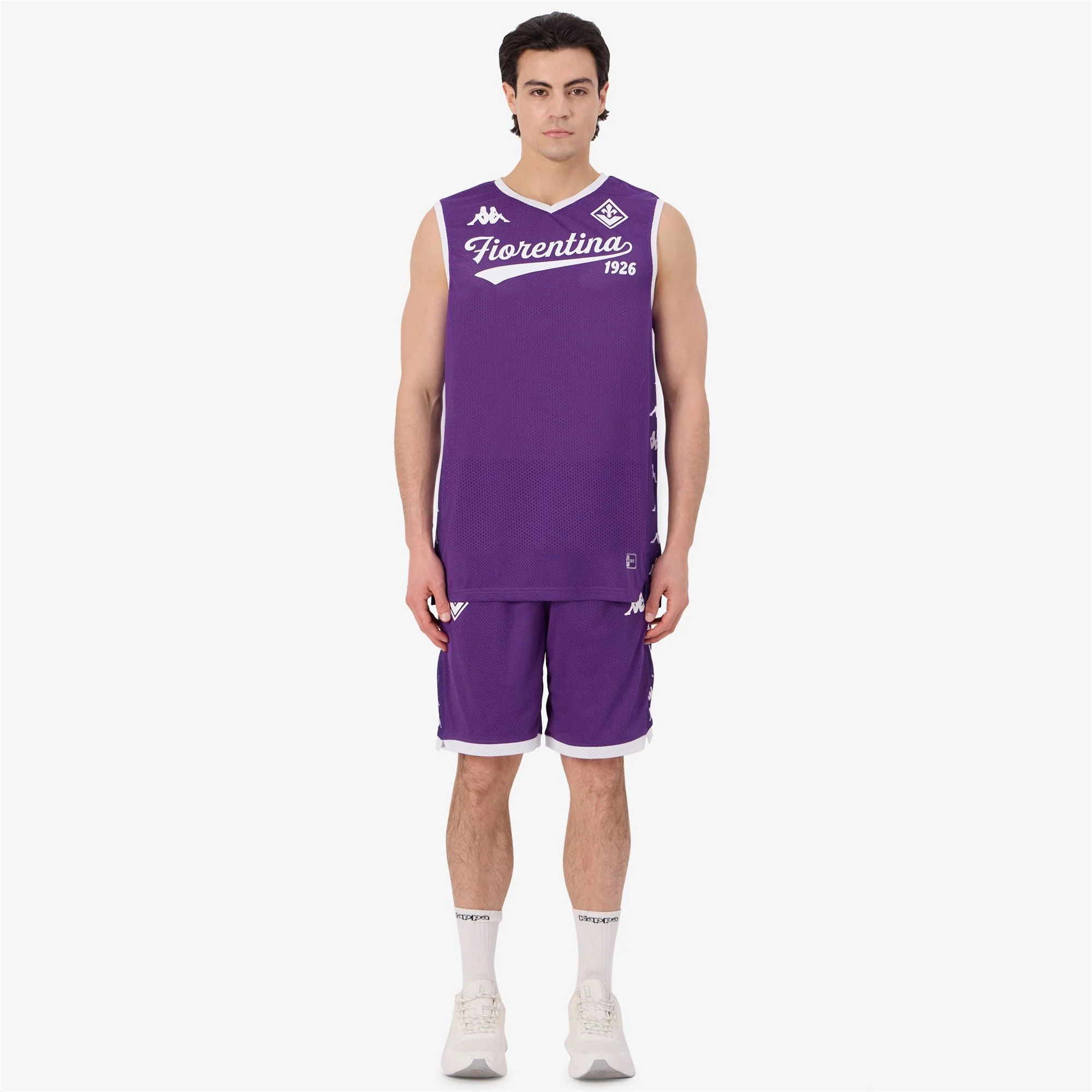 SUPPORTER CUMPERY FIORENTINA - Shorts - Sport Shorts - Man - VIOLET INDIGO-WHITE