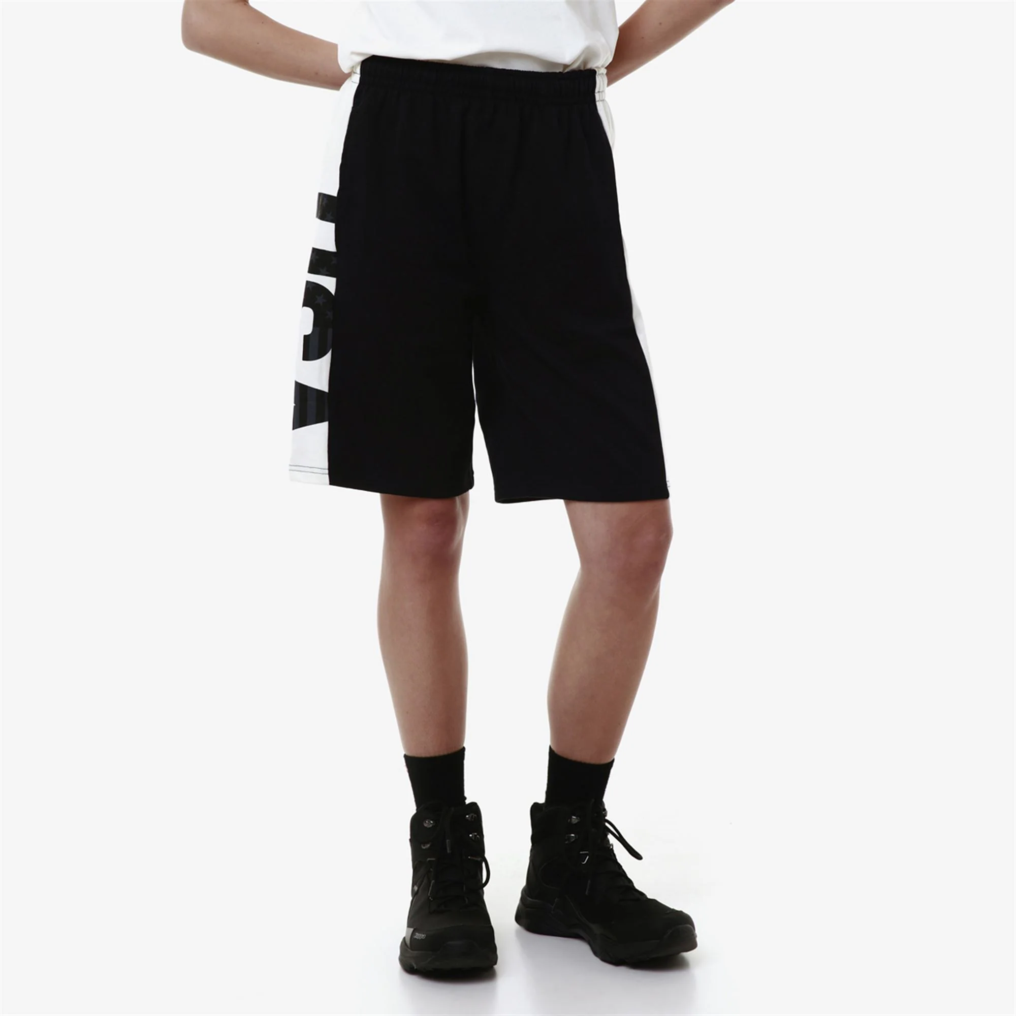 ALOZIP USA US - Shorts - Sport Shorts - Unisex - BLUE DK NAVY-WHITE MILK - Image 5