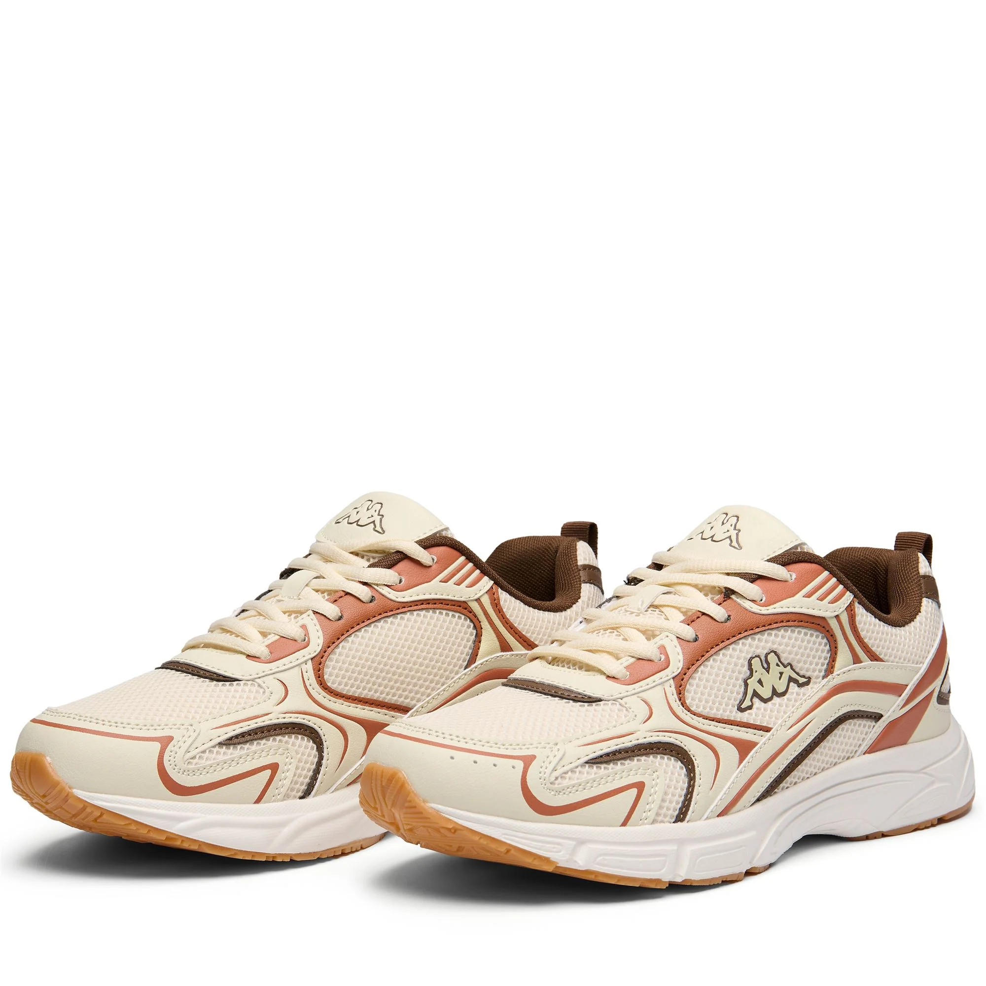 LOGO MYGIDO - Sneakers - Low Cut - Unisex - WHITE TOFU-BROWN HAZEL-BROWN COFFEE