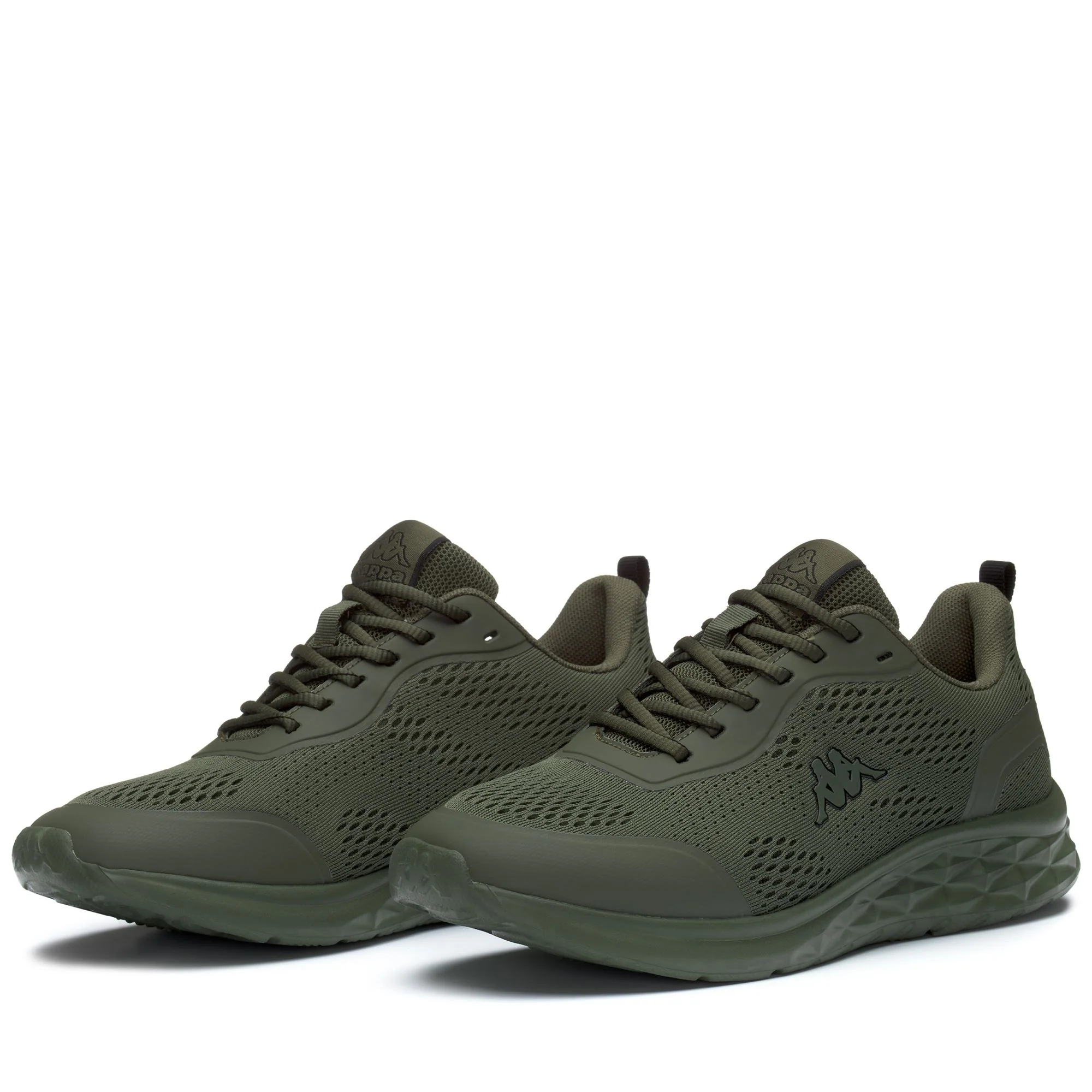 LOGO ROOCKEY - Sneakers - Low Cut - Unisex - GREEN OLIVE-BLACK