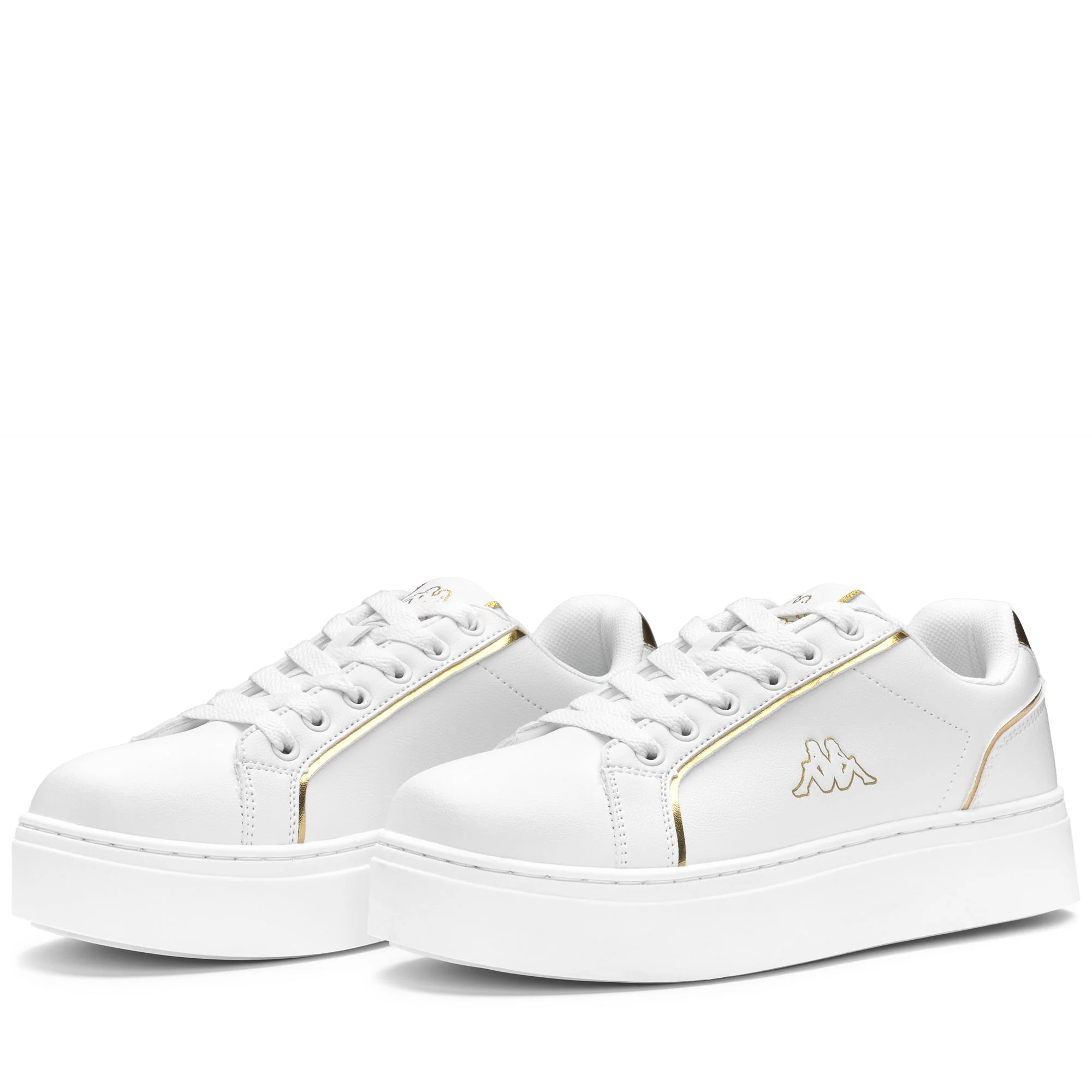 LOGO MARIBEL - Sneakers - Low Cut - Woman - WHITE-YELLOW GOLD RICH