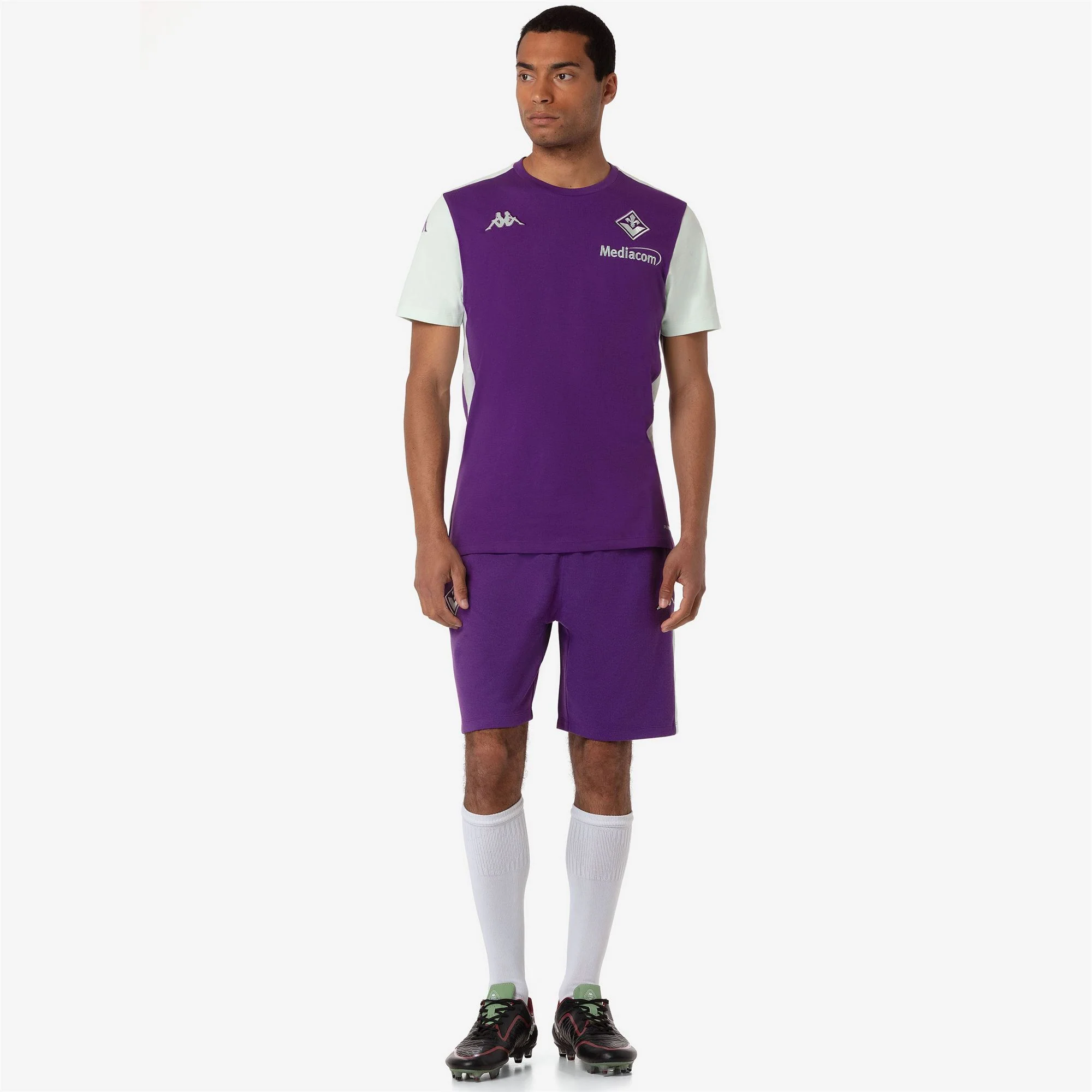 AYBAT 8 FIORENTINA - T-ShirtsTop - T-Shirt - Man - VIOLET INDIGO-GREEN WATER