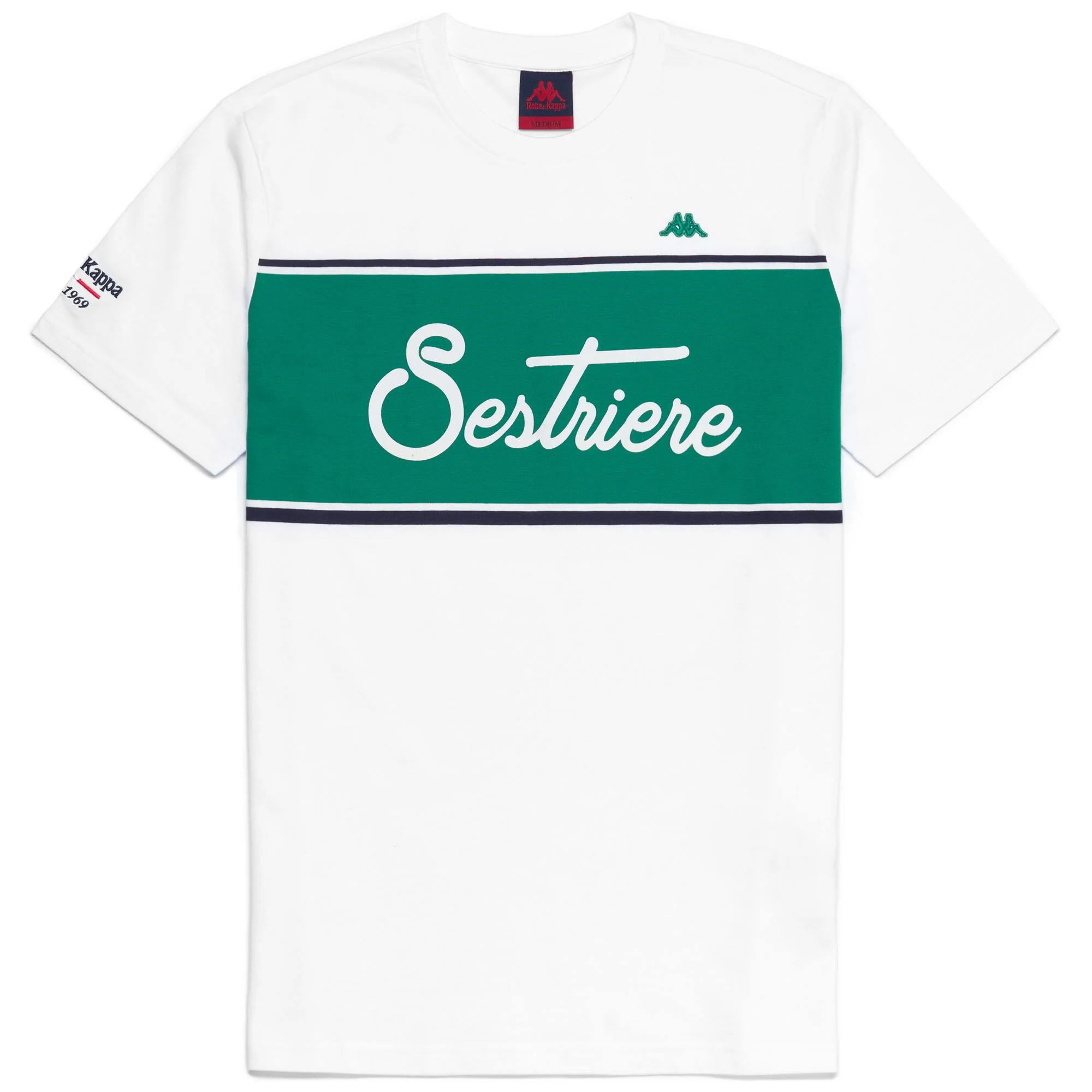 EROI TEE SESTRIERE STRIPED - T-ShirtsTop - T-Shirt - Man - WHITE-GREEN-BLUE MARINE