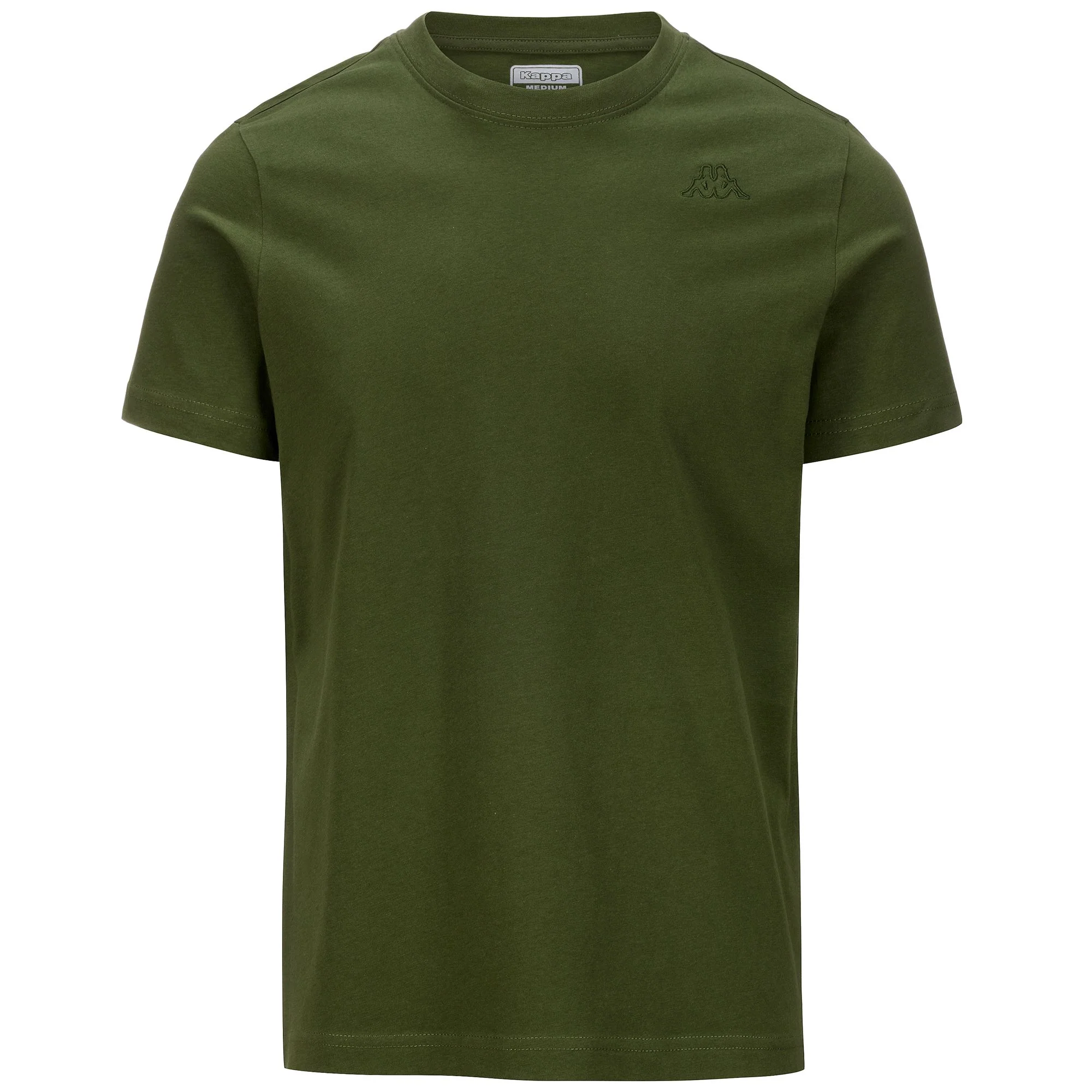 LOGO KORPO CAFERS SLIM - T-ShirtsTop - T-Shirt - Man - GREEN OLIVINE-GREEN RIFLE