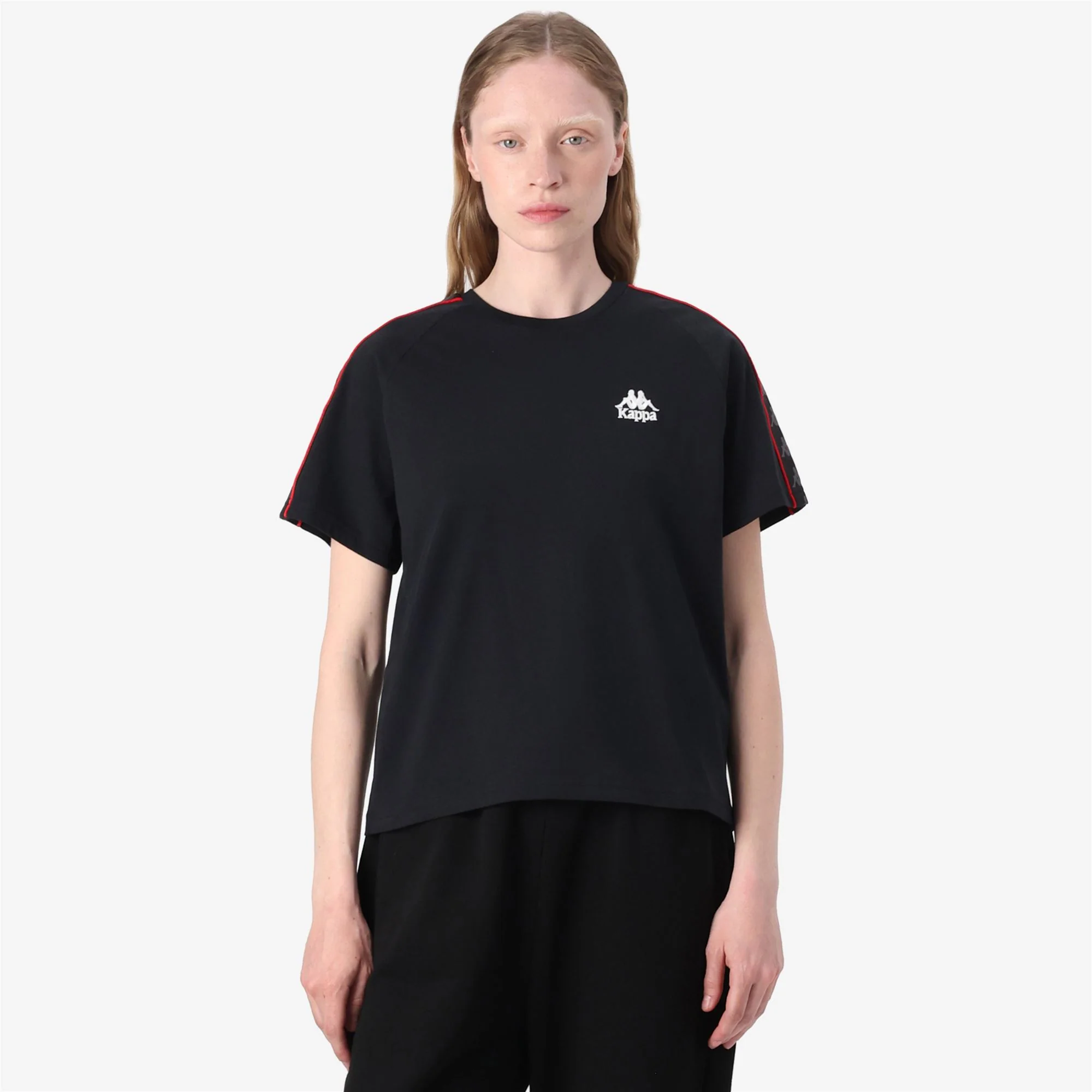 222 BANDA ADI - T-ShirtsTop - T-Shirt - Woman - BLACK-RED RACING-WHITE - Image 4